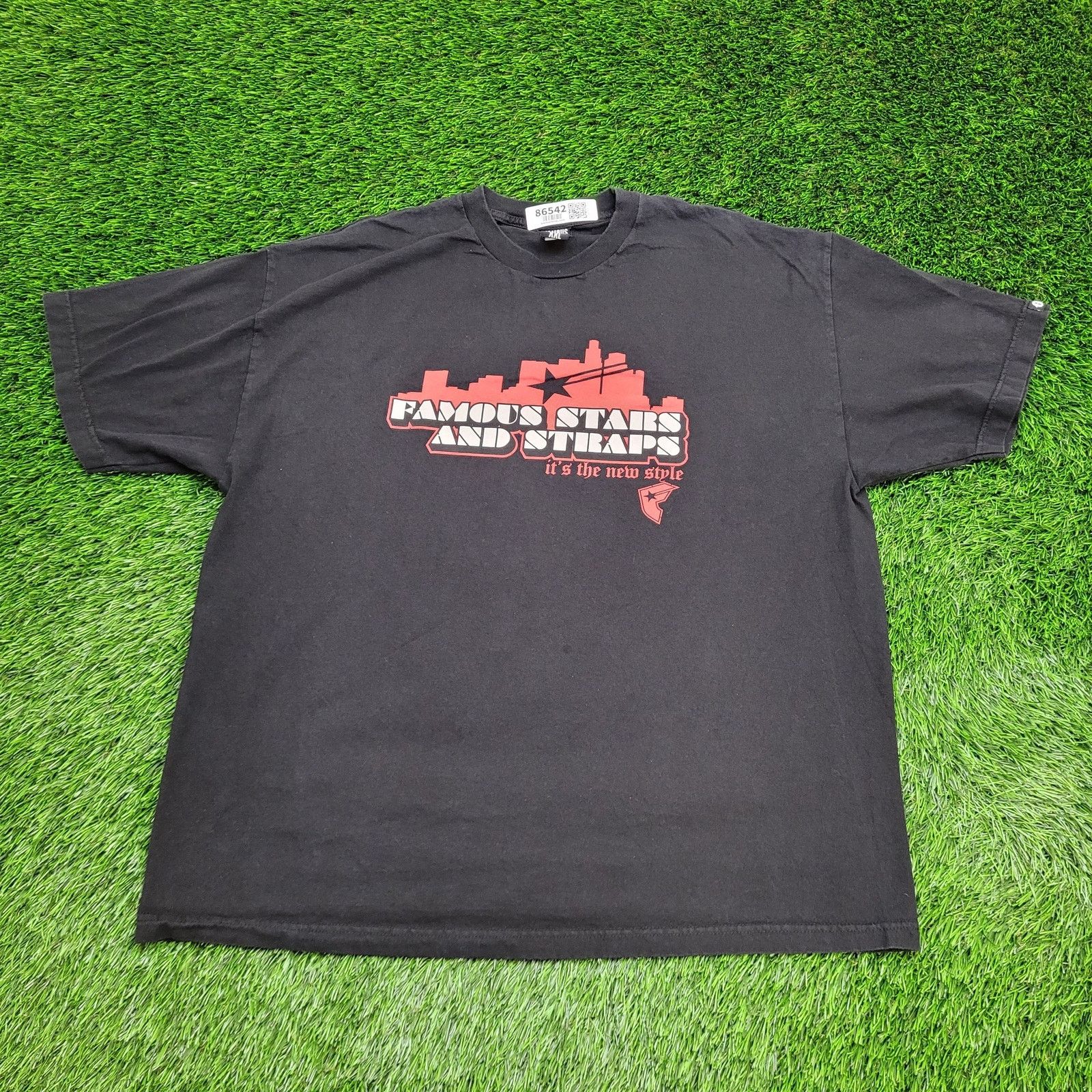 Other Vintage Y2K Famous-Stars-And-Straps Shirt 2XL 25x29 Black Size US XXL / EU 58 / 5 - 1 Thumbnail