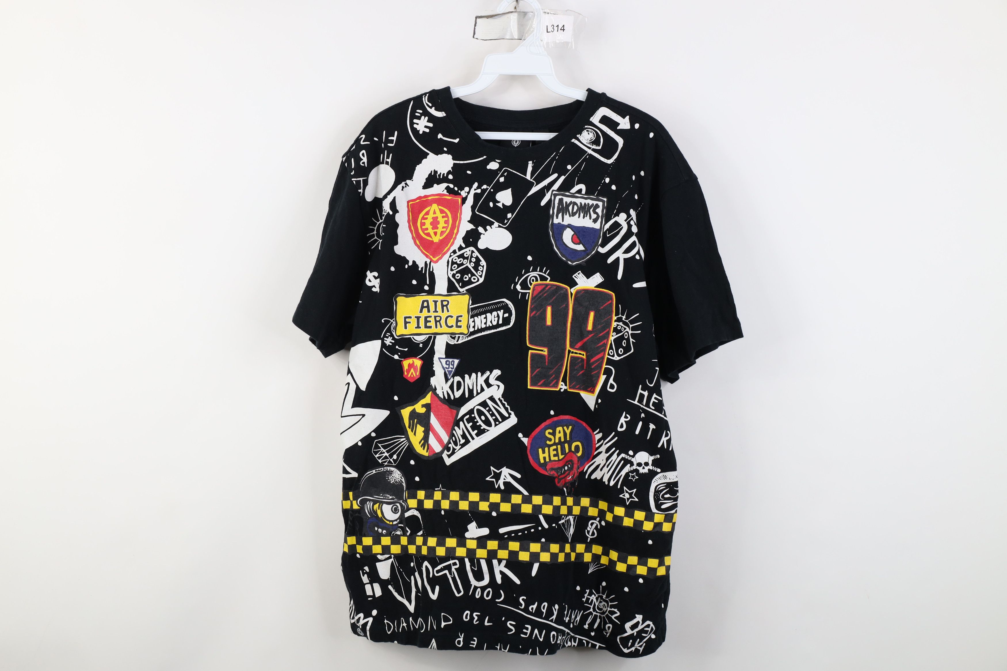 Vintage Vintage Y2K Streetwear Art Short Sleeve T-Shirt Black Size US L / EU 52-54 / 3 - 1 Thumbnail