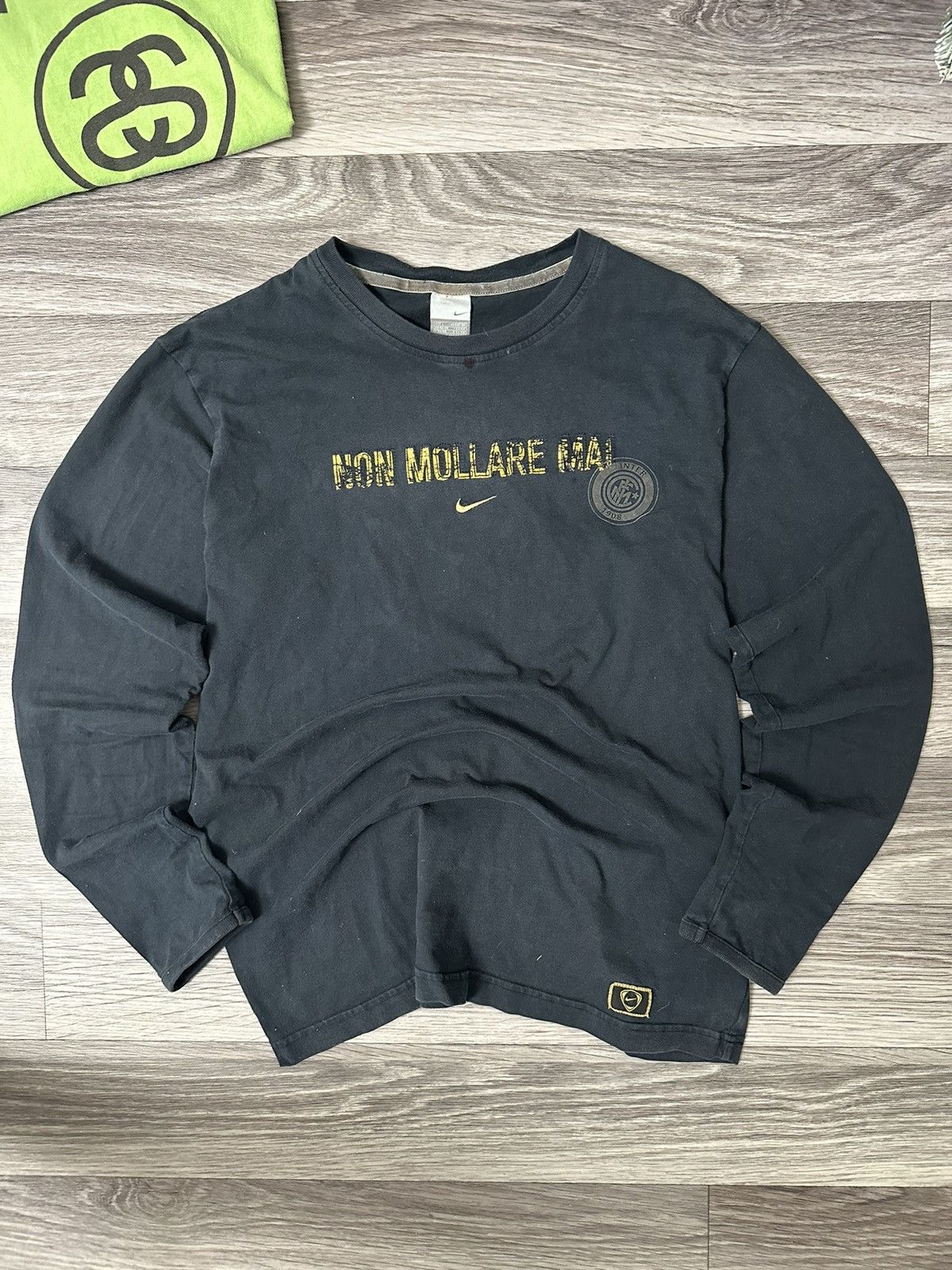 Nike × Vintage Nike Vintage Inter Milan Mon Moralle Mai longsleeve Size US L / EU 52-54 / 3 - 1 Thumbnail