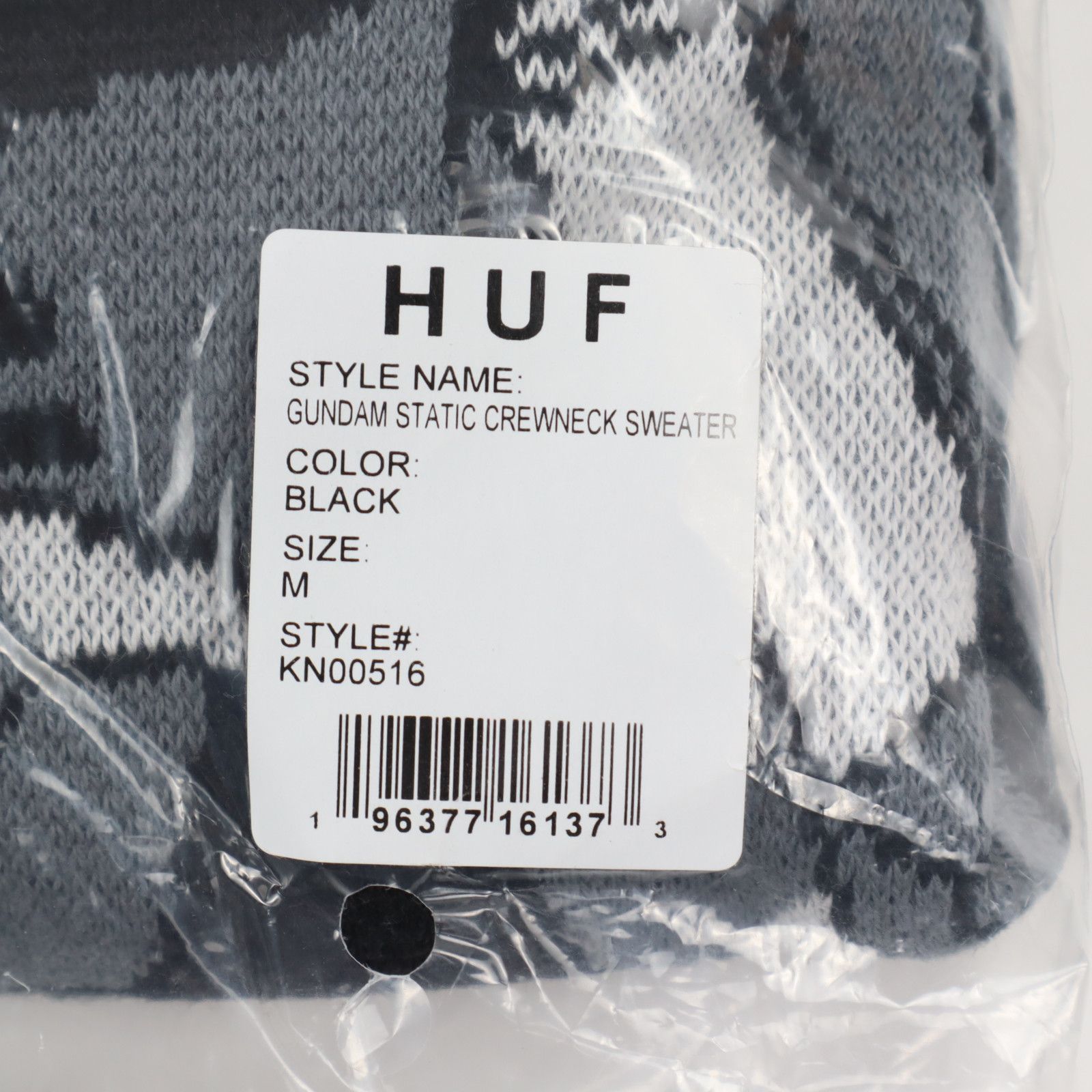 Huf HUF x Gundam Wing Static Crewneck Cotton Sweater Size US M / EU 48-50 / 2 - 5 Thumbnail