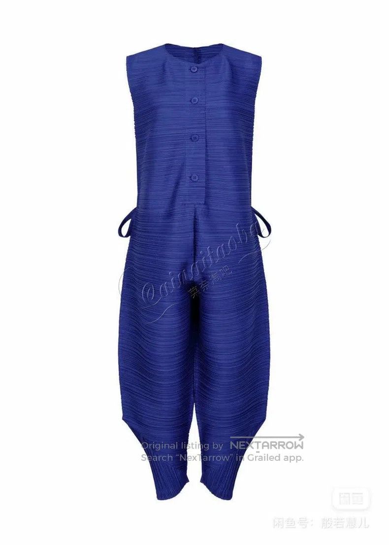 Issey Miyake Issey Miyake Navy Blue Vest Dress Size XXL / US 16-18 / IT 52-54 - 1 Thumbnail