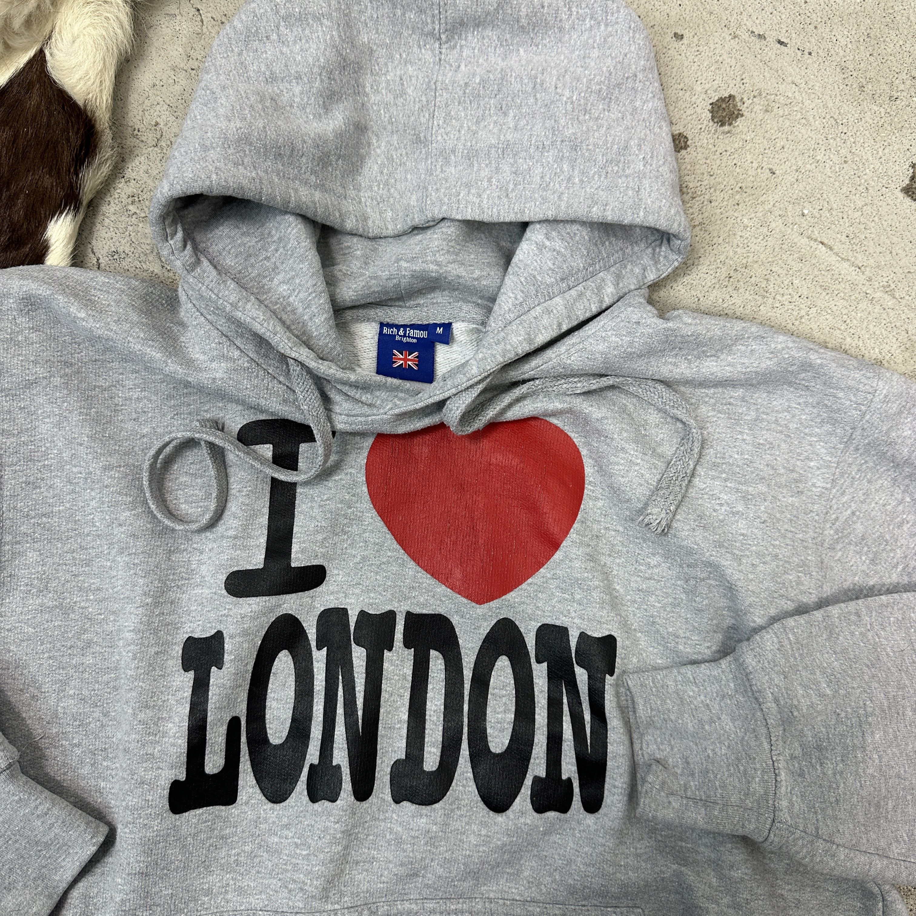Vintage Vintage Streetwear Printed I Love London Hoodie Y2K Size US M / EU 48-50 / 2 - 4 Thumbnail