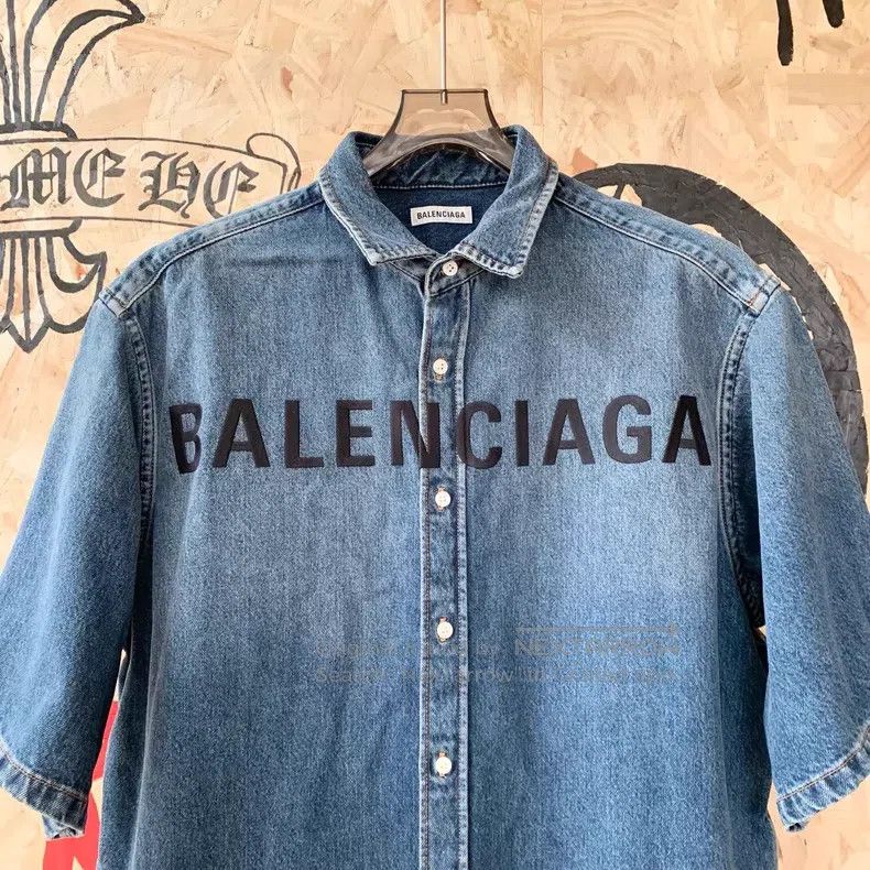 Balenciaga Balenciaga Denim Dress Size S / US 4 / IT 40 - 3 Thumbnail