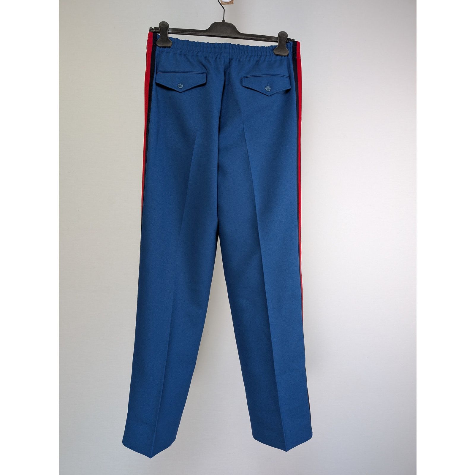 Gucci o1rshd1 Casual Pants With Stripe Blue/Red Logo in Blue Size US 34 / EU 50 - 1 Thumbnail