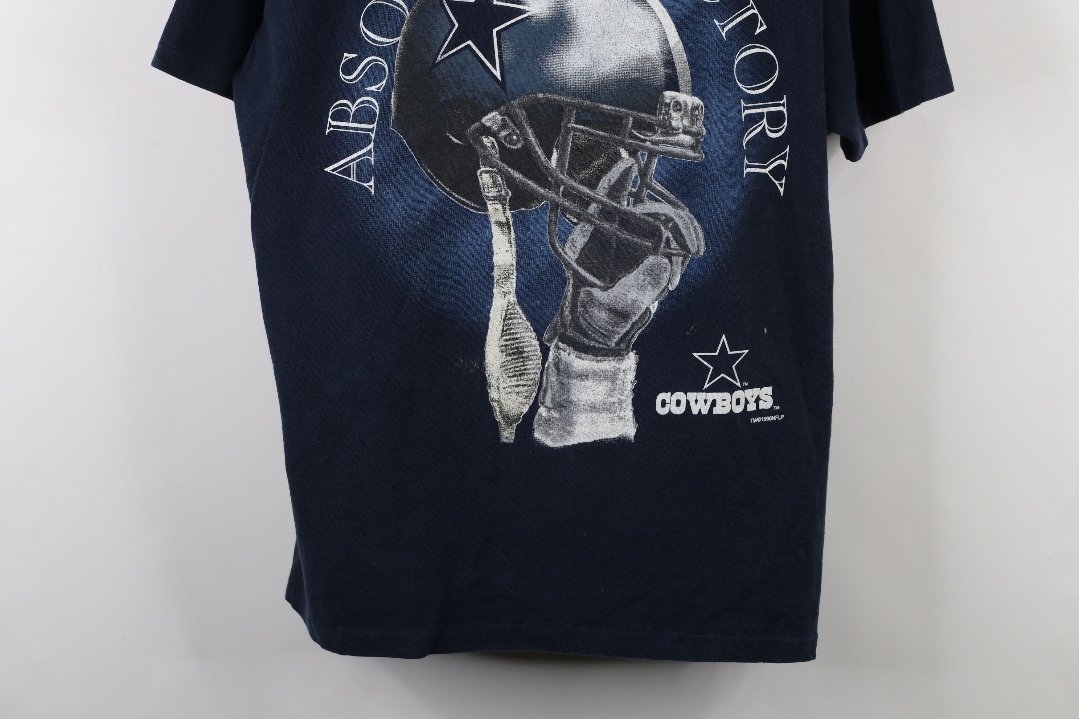 Vintage Vintage 90s Spell Dallas Cowboys Football Helmet T-shirt USA Size US XL / EU 56 / 4 - 3 Thumbnail