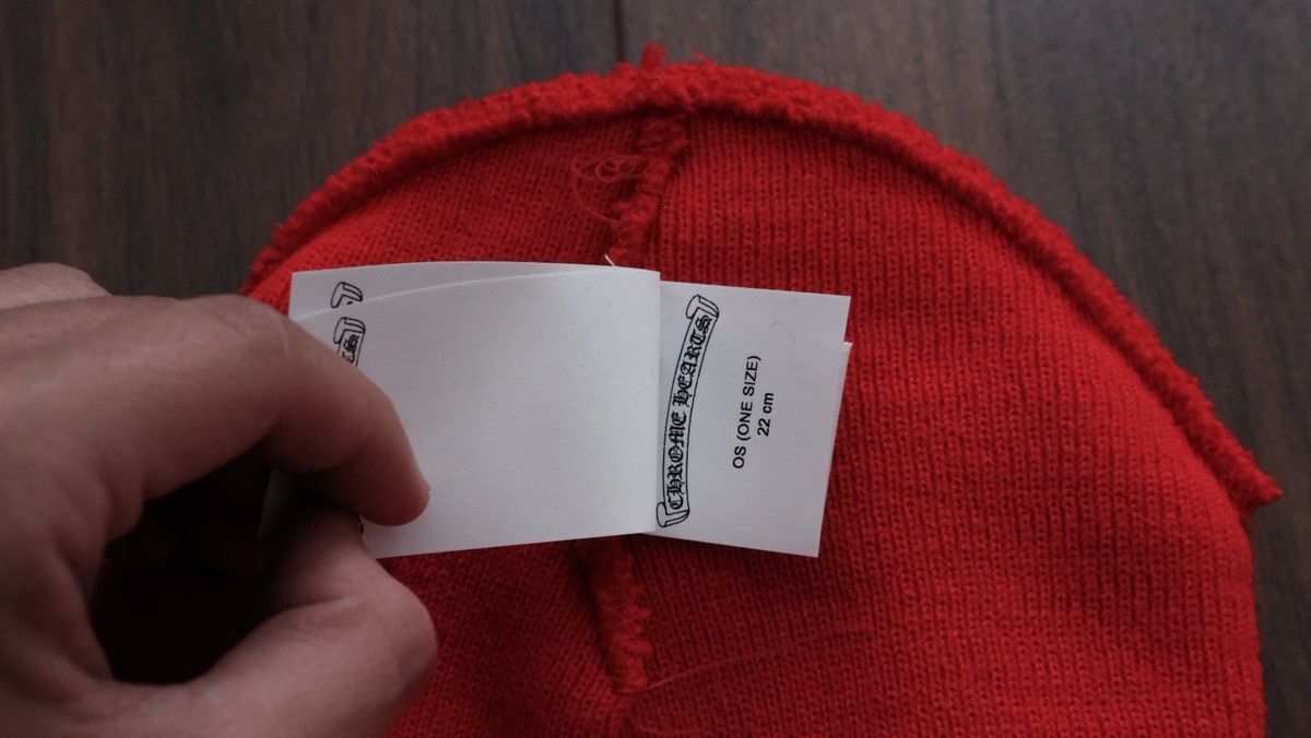 Chrome Hearts Chrome Hearts Red Watch Beanie Size ONE SIZE - 4 Thumbnail