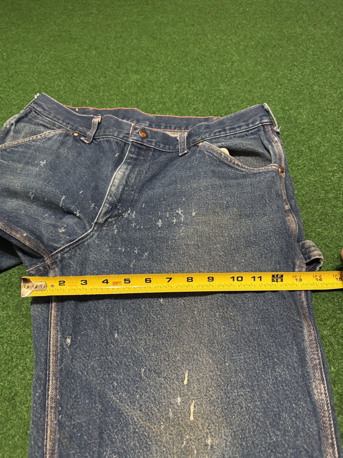Big Mac Vintage Big Mac Denim Carpenter Distressed 38x27 Jeans Size US 36 / EU 52 - 10 Thumbnail