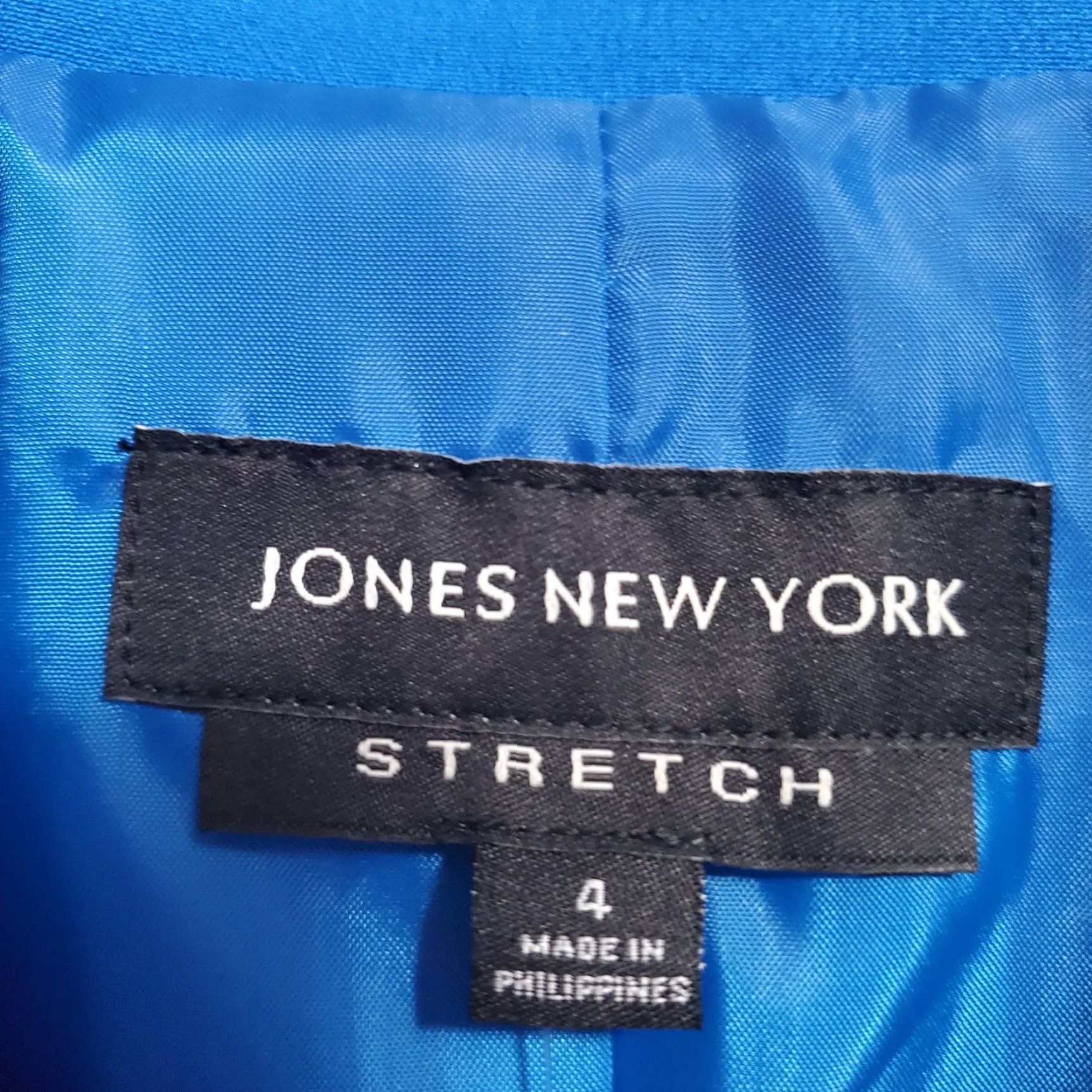 Jones New York VINTAGE Jones New York Stretch Blazer Womens 4 Blue Career Capri Lined Single Button Size S / US 4 / IT 40 - 3 Thumbnail