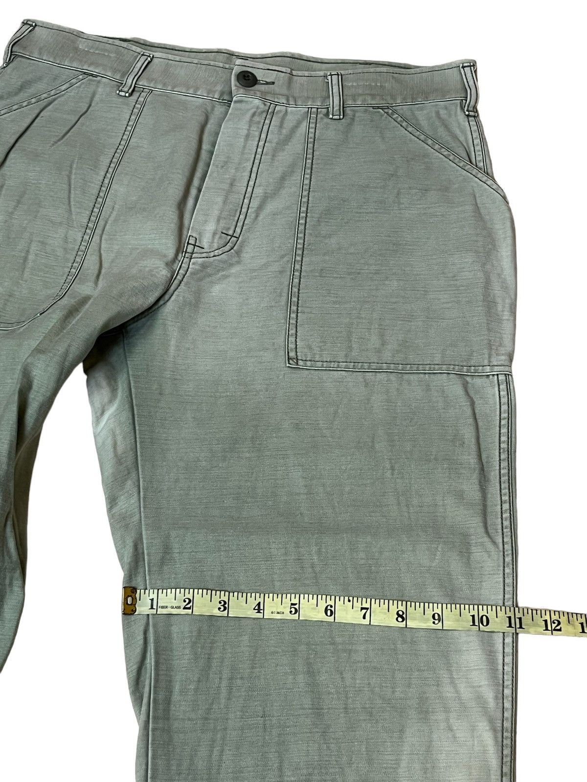 Toyo Enterprises VINTAGE GUNG HO USA MILITARY FATIGUE BAKER FADED PANTS Size US 35 - 14 Thumbnail