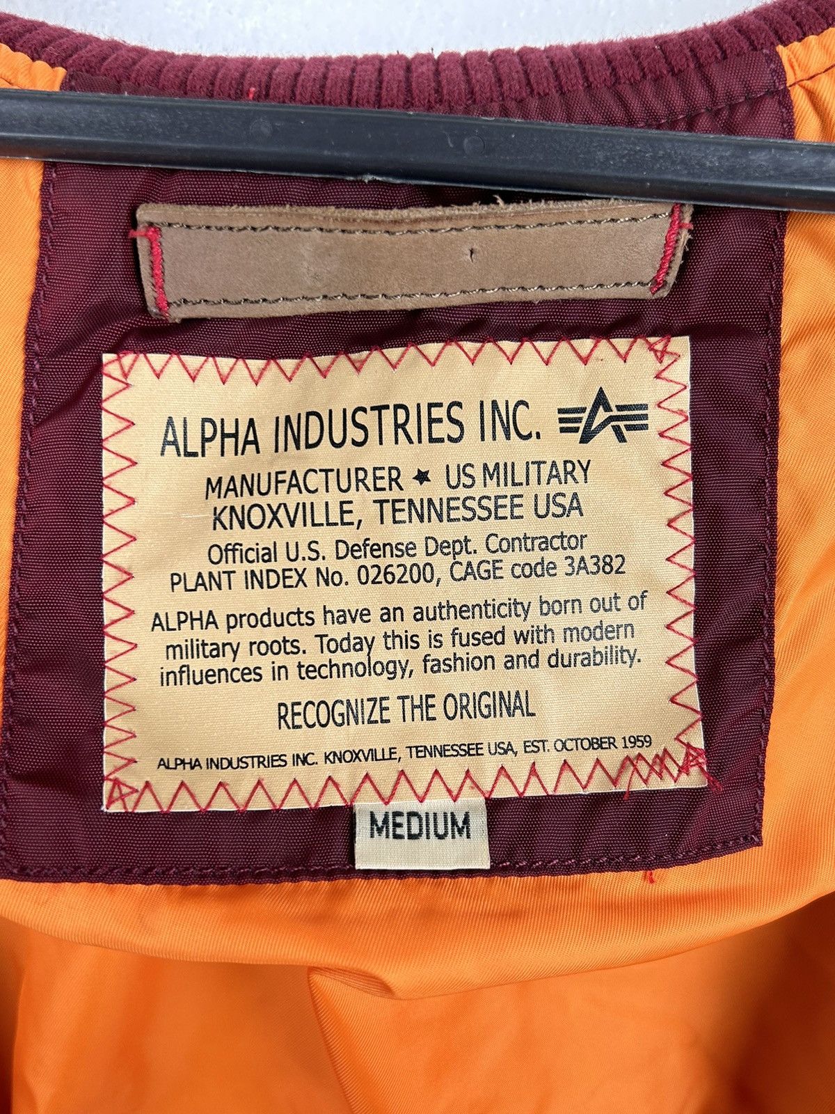 Alpha Industries Alpha Indistries Lightweight MA1 Bomber Jacket In Bordo Size US M / EU 48-50 / 2 - 10 Thumbnail