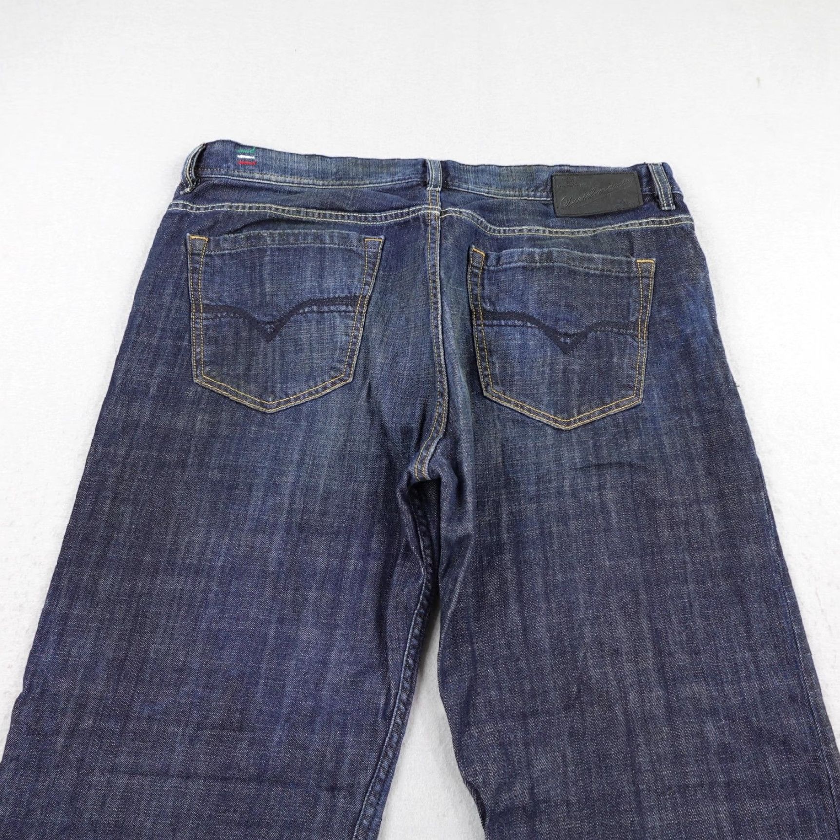 Diesel Diesel Jeans Mens 38x32 Blue Denim Quratt 008FI Button Fly Straight Loose Italy Jeans Mens 38 Blue Denim Quratt 008FI Button Fly Straight Loose Italy Size US 38 / EU 54 - 7 Thumbnail