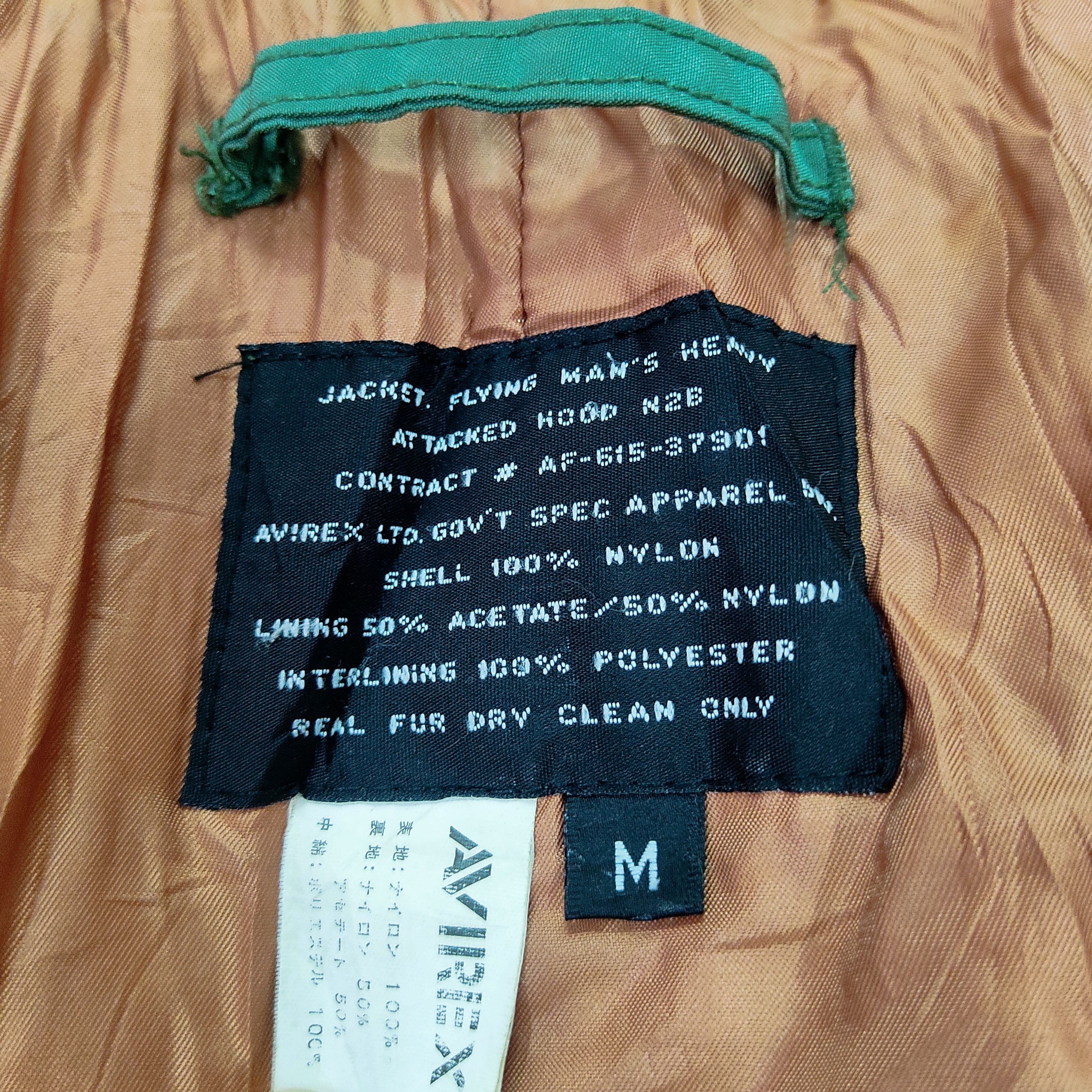 Avirex Vintage AVIREX N2-B Bomber Flight Jacket – Fur Zipper Hood Size US M / EU 48-50 / 2 - 10 Thumbnail