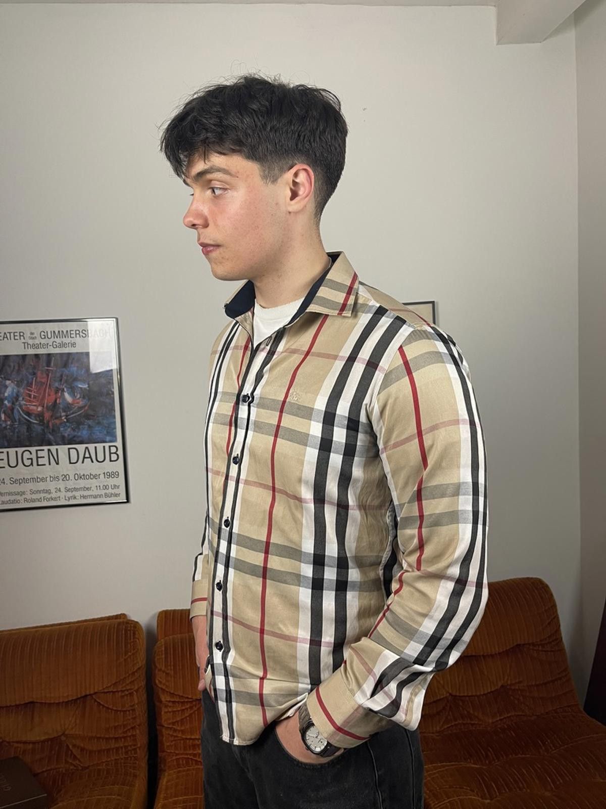 Burberry Burberry - Classic Check Long Sleeve Shirt Medium Size US M / EU 48-50 / 2 - 4 Thumbnail
