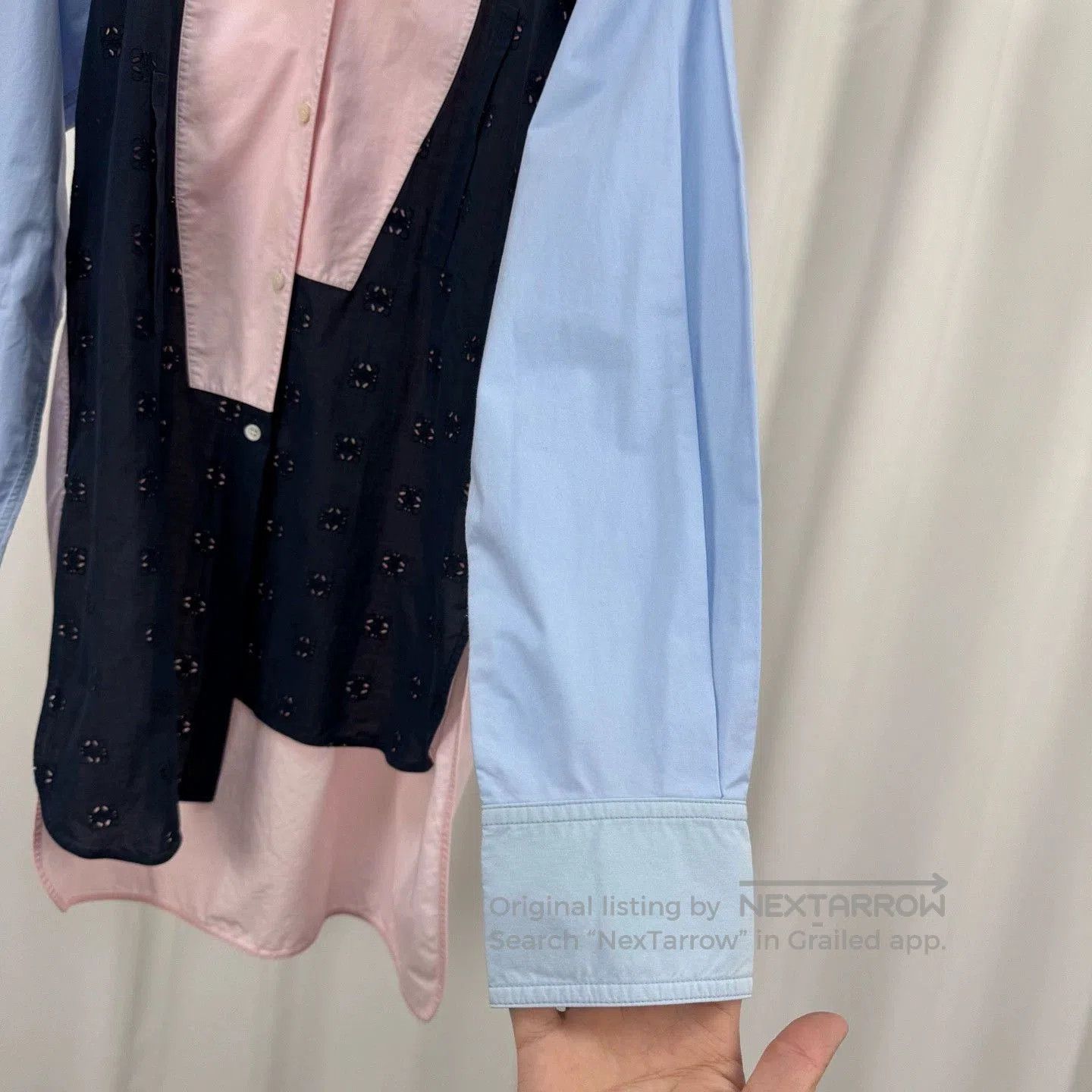 Loewe Loewe Colorblock Logo Embroidered Shirt. Size US XS / EU 42 / 0 - 3 Thumbnail