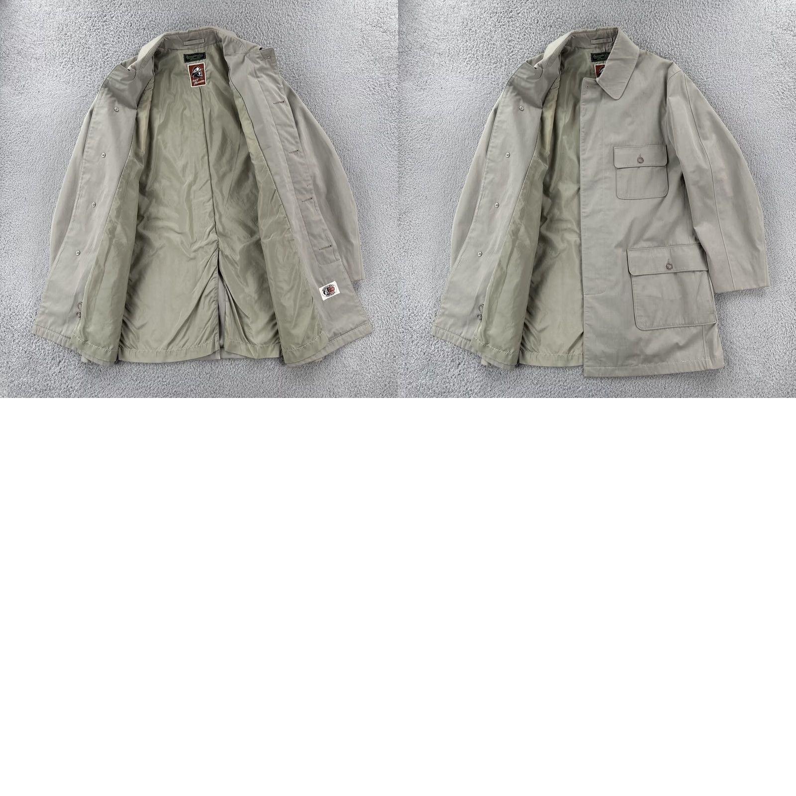 Abercrombie & Fitch VINTAGE Abercrombie & Fitch Mighty Mac Portwear Out O Gloucester Jacket Mens L Beige Fur Fitch Cotton Sportswear/Beach 1960s Size US L / EU 52-54 / 3 - 11 Thumbnail