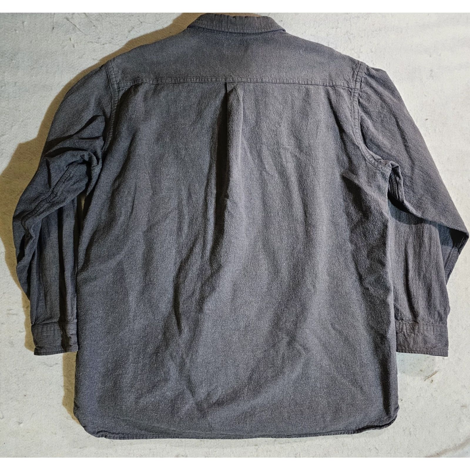Vintage VINTAGE L.L. BEAN Button-Up Shirt Mens 2XL Tall 100% Cotton Chamois Traditional Fit Long Sleeve Camouflage Gray Flannel Pockets Size US XXL / EU 58 / 5 - 7 Thumbnail