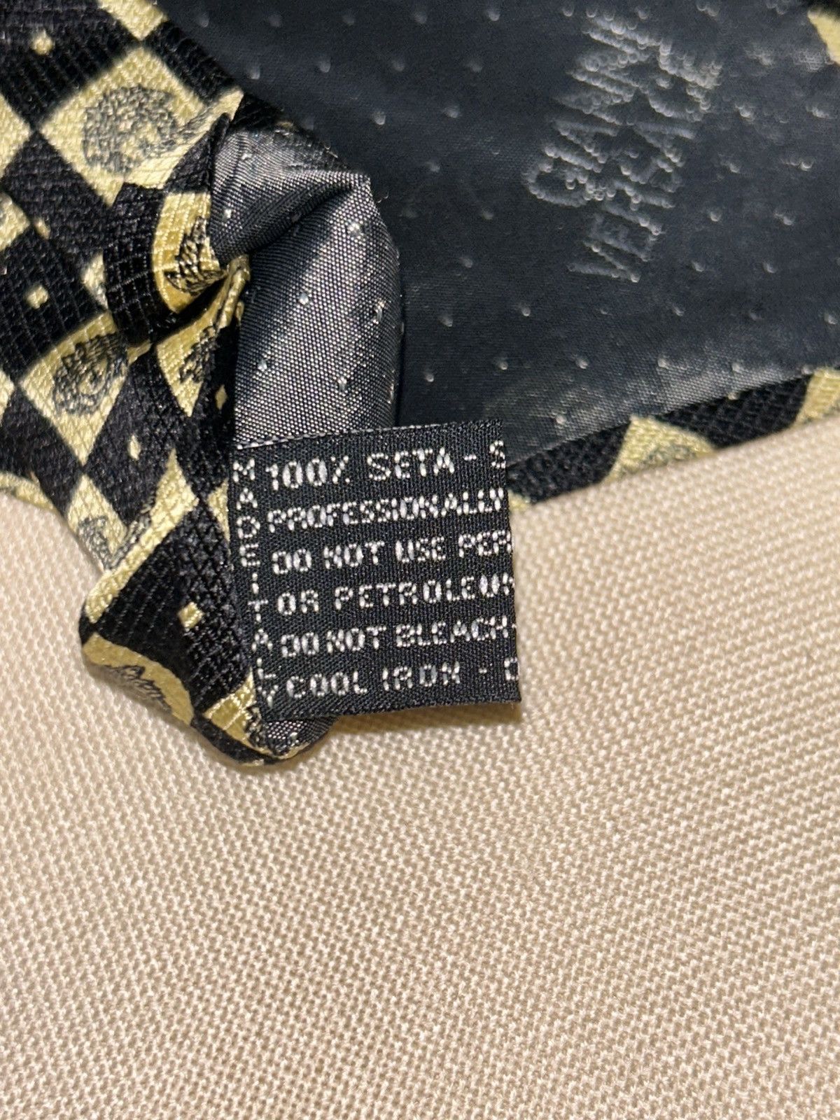 Versace Versace Medusa black gold Silk Mens Tie Size ONE SIZE - 8 Thumbnail