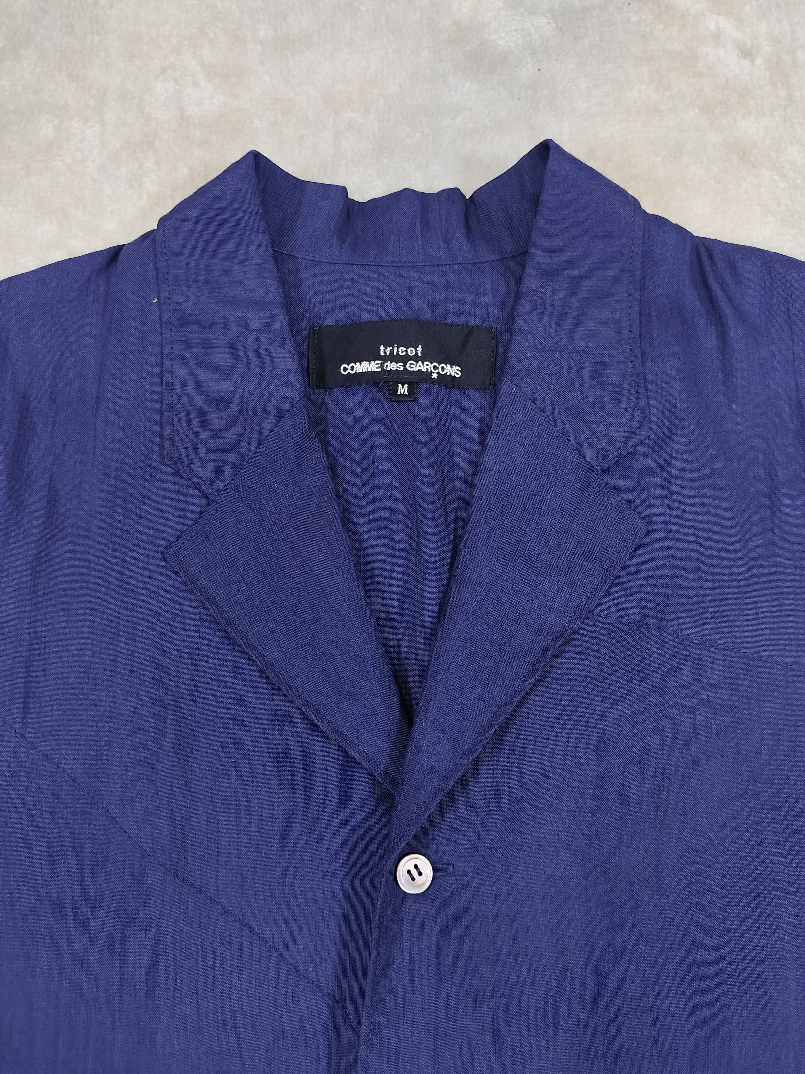 Tricot Comme des Garcons AD1992 Tricot CDG🔥Minimalist Asymmetric Panel Shirt Dress Size M / US 6-8 / IT 42-44 - 8 Thumbnail