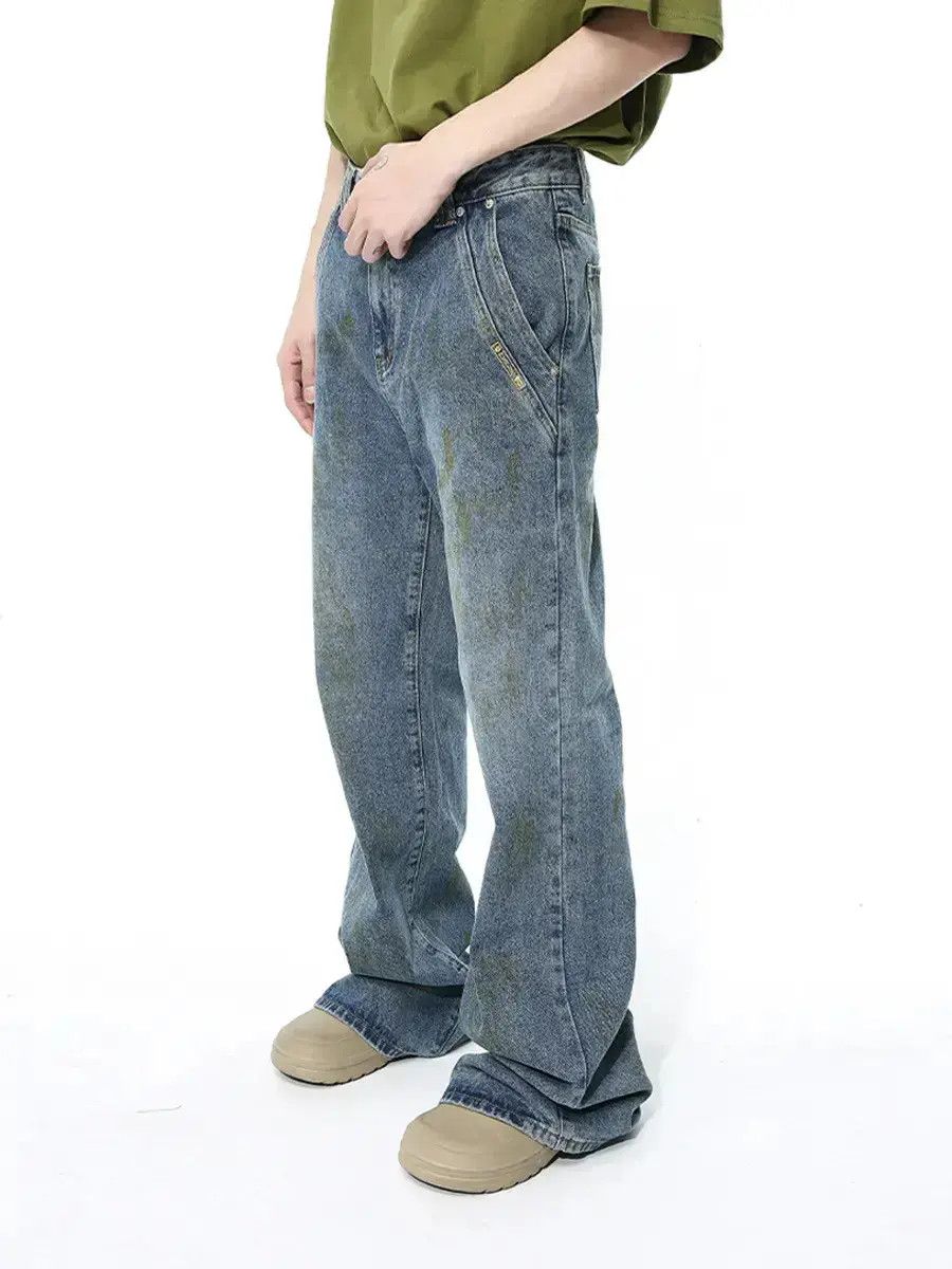 Japanese Brand Retro loose straight leg wide leg jeans Size US 32 / EU 48 - 1 Thumbnail