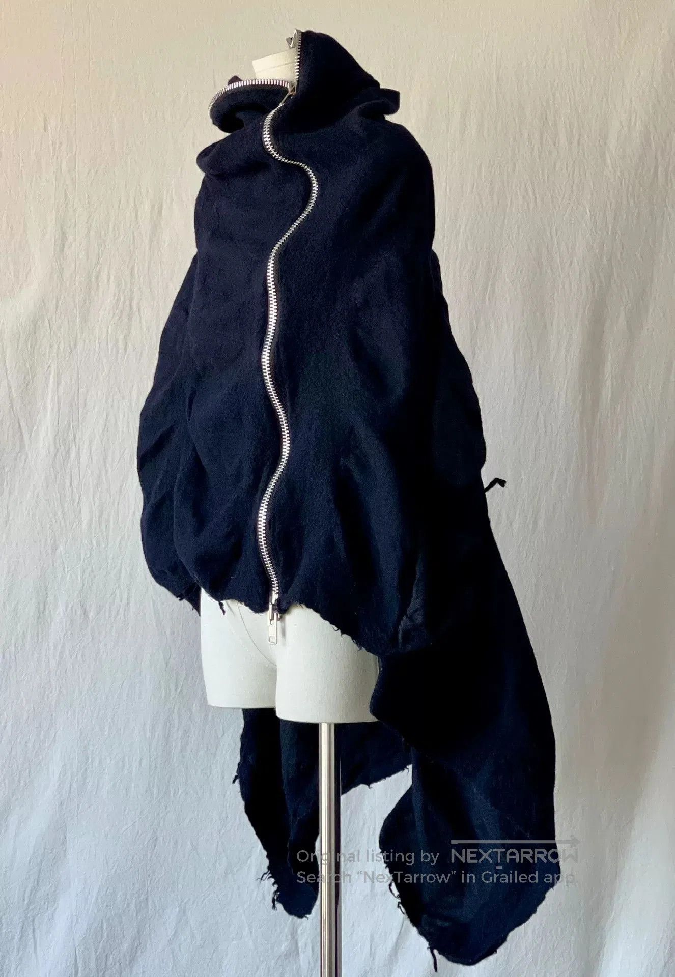 Tricot Comme des Garcons CDGtricot Asymmetric Wool Zip Cape. Size M / US 6-8 / IT 42-44 - 1 Thumbnail
