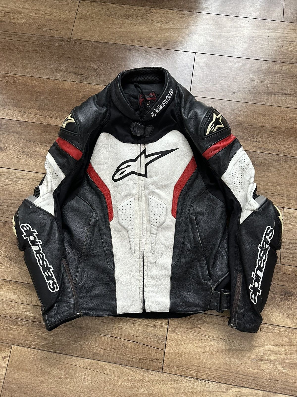 Alpinestars Alpinestars Vintage Zip Leather Moto Jacket Size US L / EU 52-54 / 3 - 2 Thumbnail
