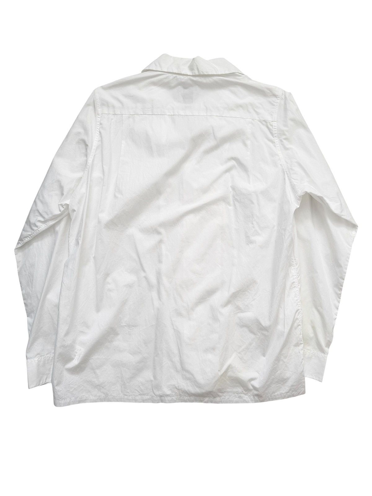 Visvim Free Edge Cotton White L/S Shirt Size US M / EU 48-50 / 2 - 2 Thumbnail