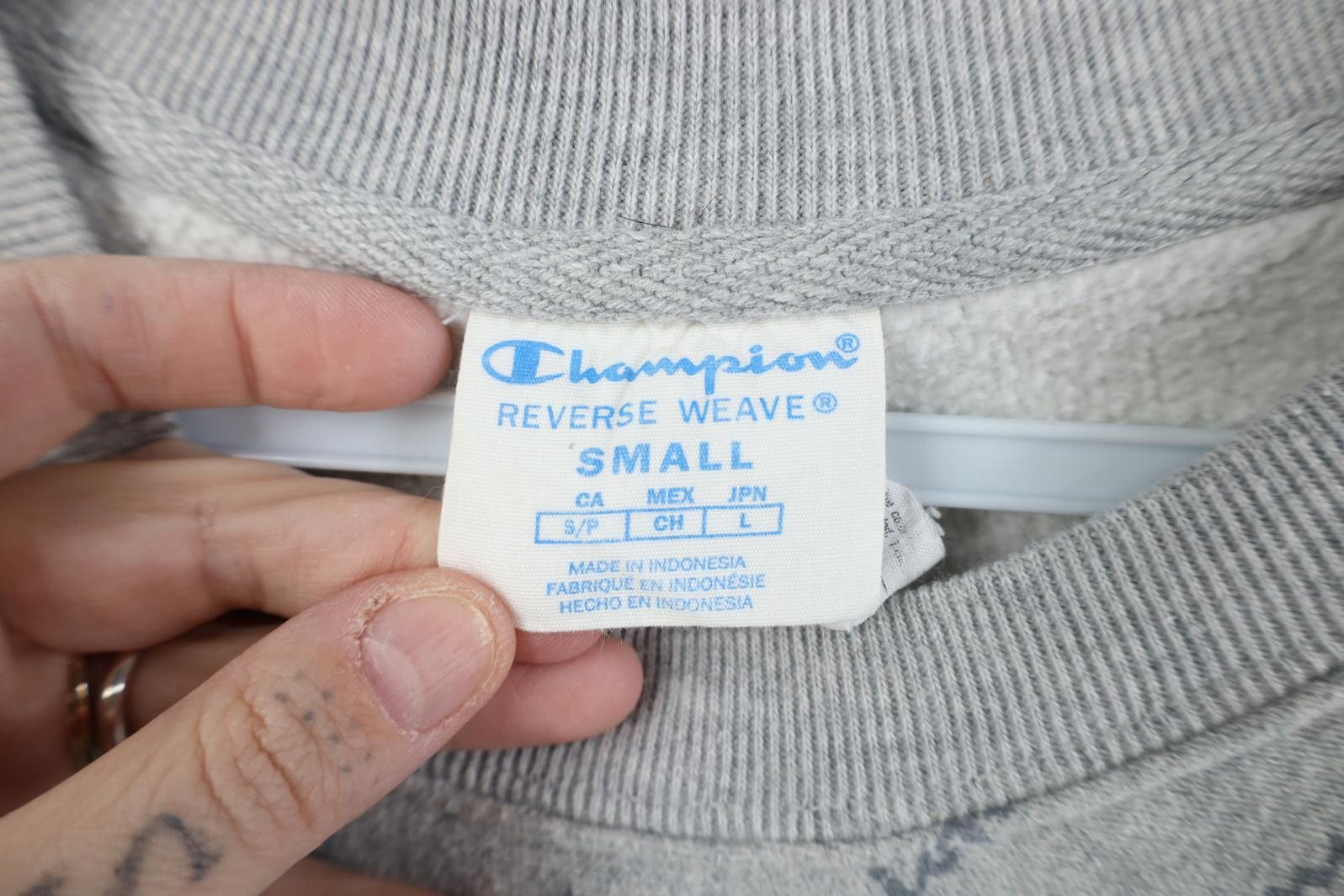 Champion Y2K Champion Reverse Weave Print Crewneck Sweatshirt Gray Size US S / EU 44-46 / 1 - 7 Thumbnail