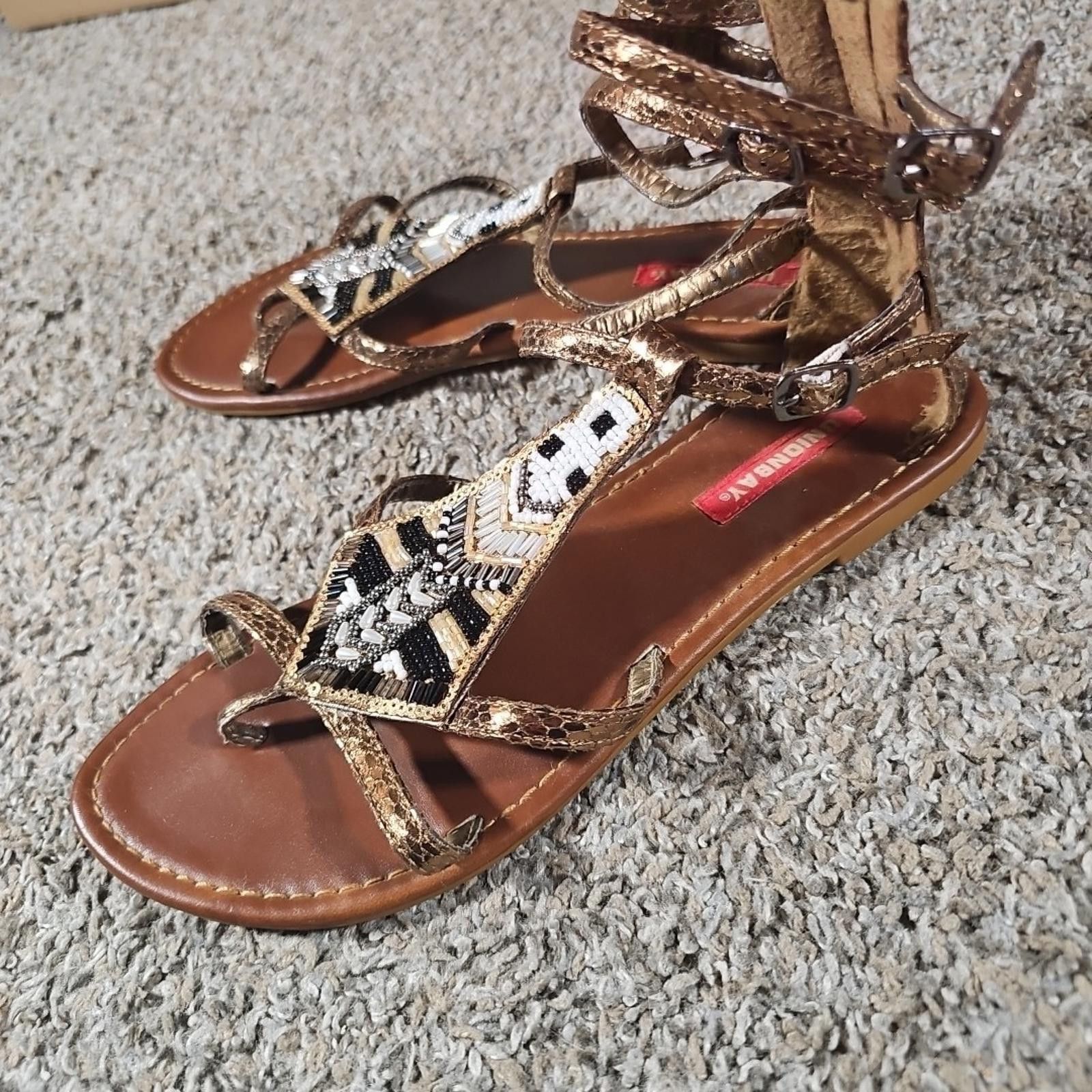 UNIONBAY Union Bay Bead Strappy Sandals 318-80-84 Sz 8.5M Size US 8.5 / IT 38.5 - 3 Thumbnail