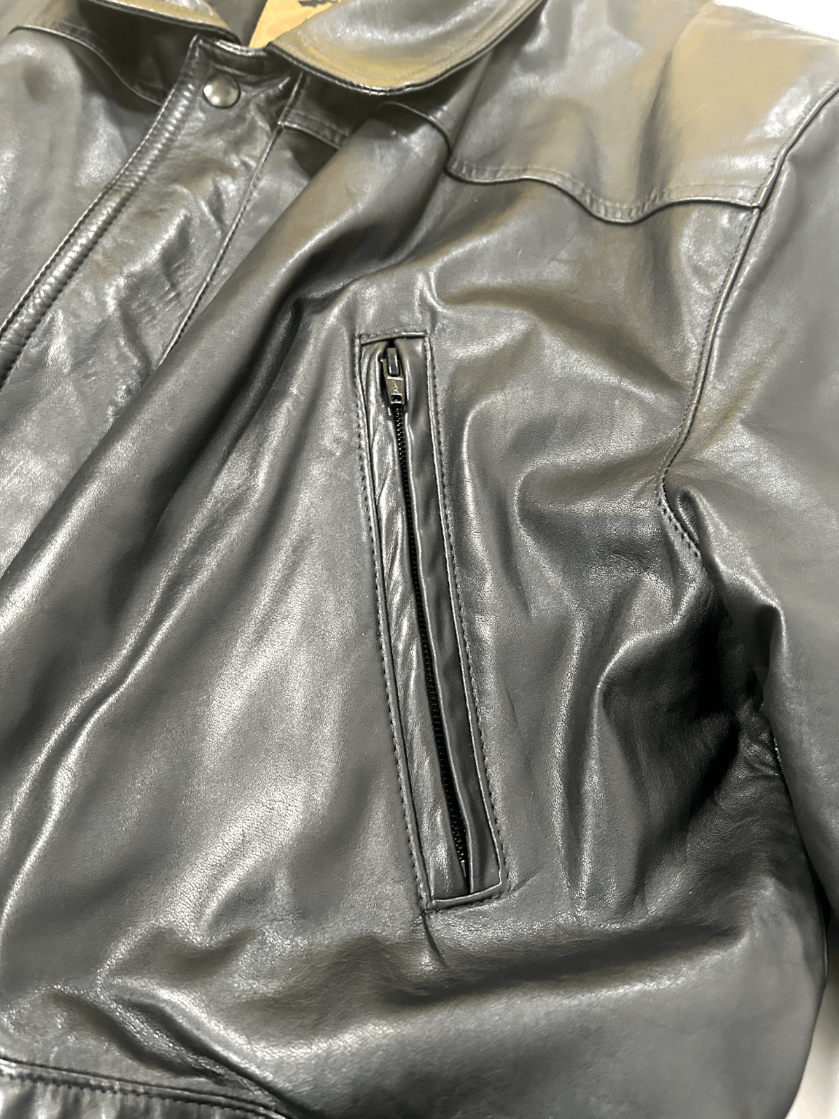 Dakota Grizzly Vintage 90s Grizzly Genuine Leather Bomber Button Up Jacket Size US XL / EU 56 / 4 - 6 Thumbnail