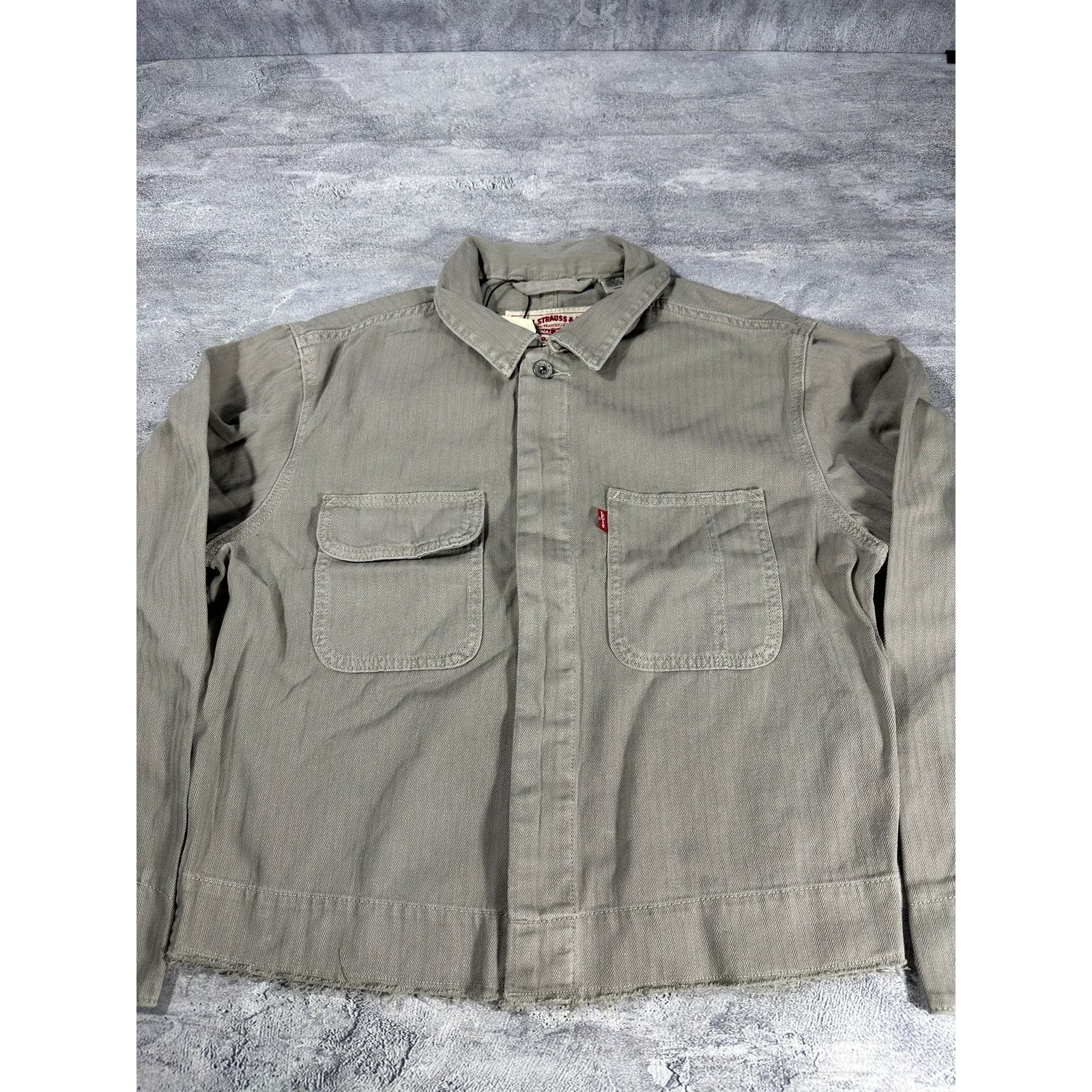 Levi's Levi's Light Weight Cropped Gray Denim Jacket Size S / US 4 / IT 40 - 2 Thumbnail