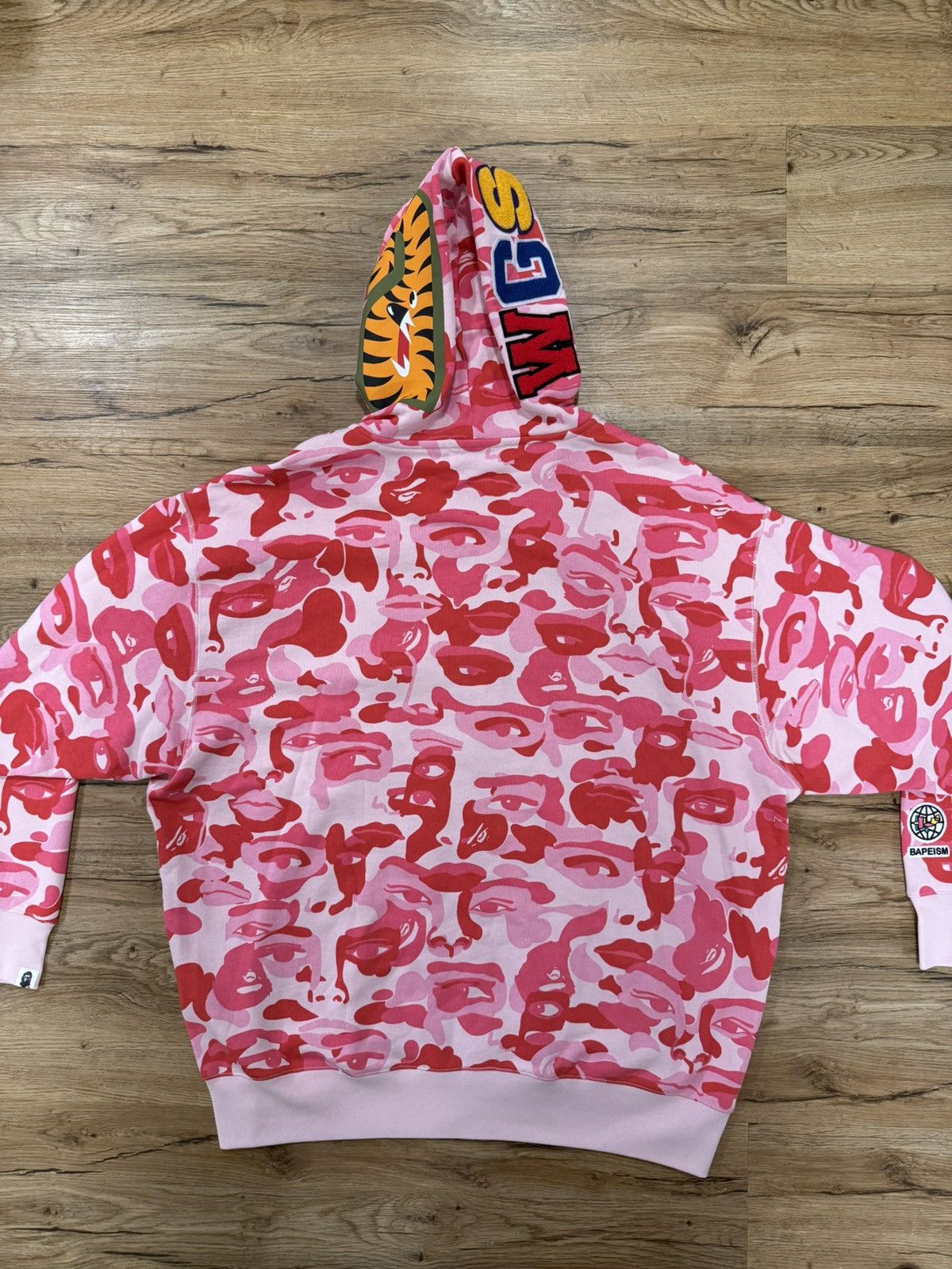 Bape BAPE x KidSuper Full Zip Shark Hoodie – Pink Camo Size US XXL / EU 58 / 5 - 10 Thumbnail
