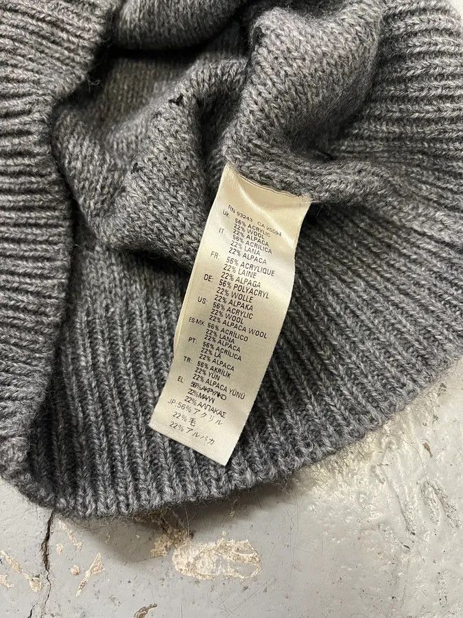 Diesel Diesel Grey & Black Distressed Spider Web Knit Sweater Size US S / EU 44-46 / 1 - 10 Thumbnail