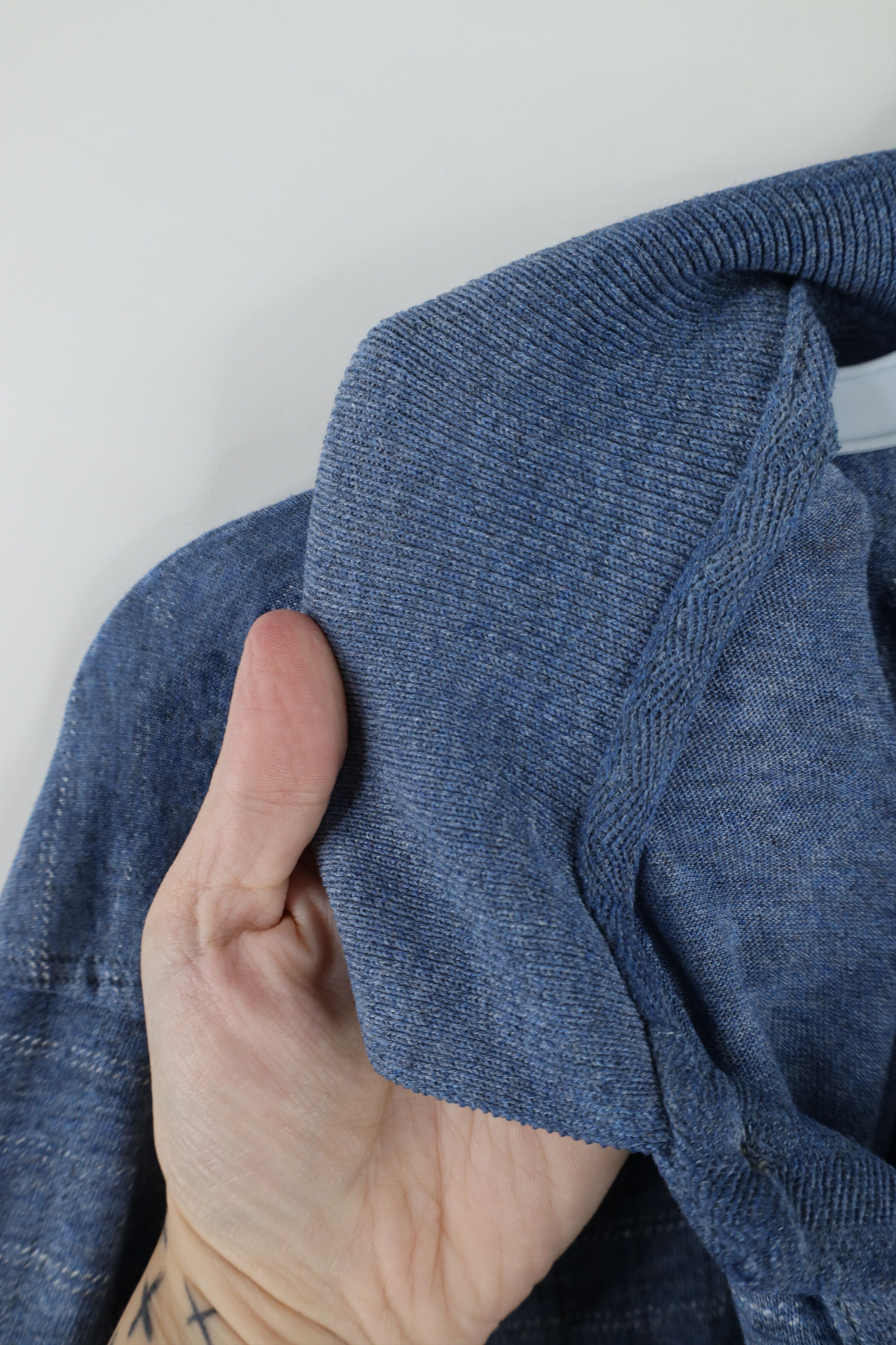 Vintage Vintage 90s Streetwear Knit Collared Polo Shirt Blue Size US M / EU 48-50 / 2 - 6 Thumbnail