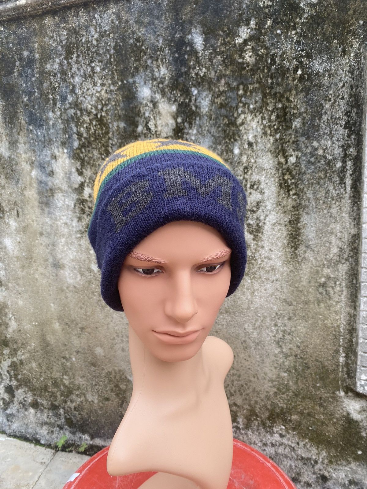 Beams Plus Beams BMS Spellout Beanie Hat Size ONE SIZE - 3 Thumbnail