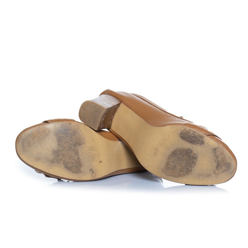 Chloe Chloe, brown leather loafer pump Size US 8 / IT 38 - 7 Thumbnail