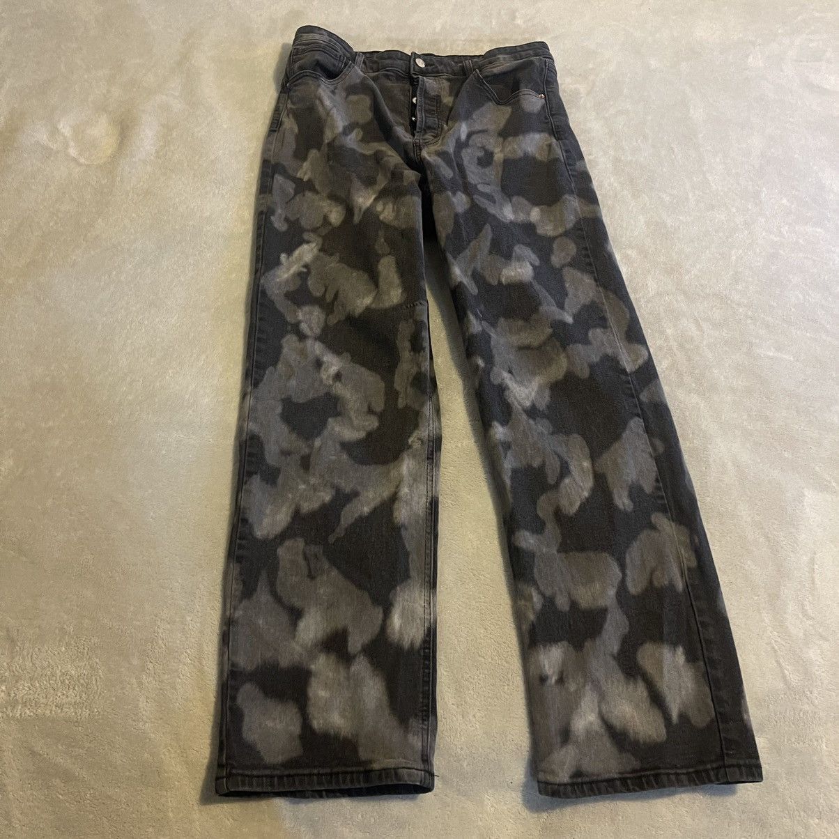 Other Wild Fable Jeans Women 16 Black Tie Dye Button Fly (32x30) Size 32" / US 10 / IT 46 - 1 Thumbnail