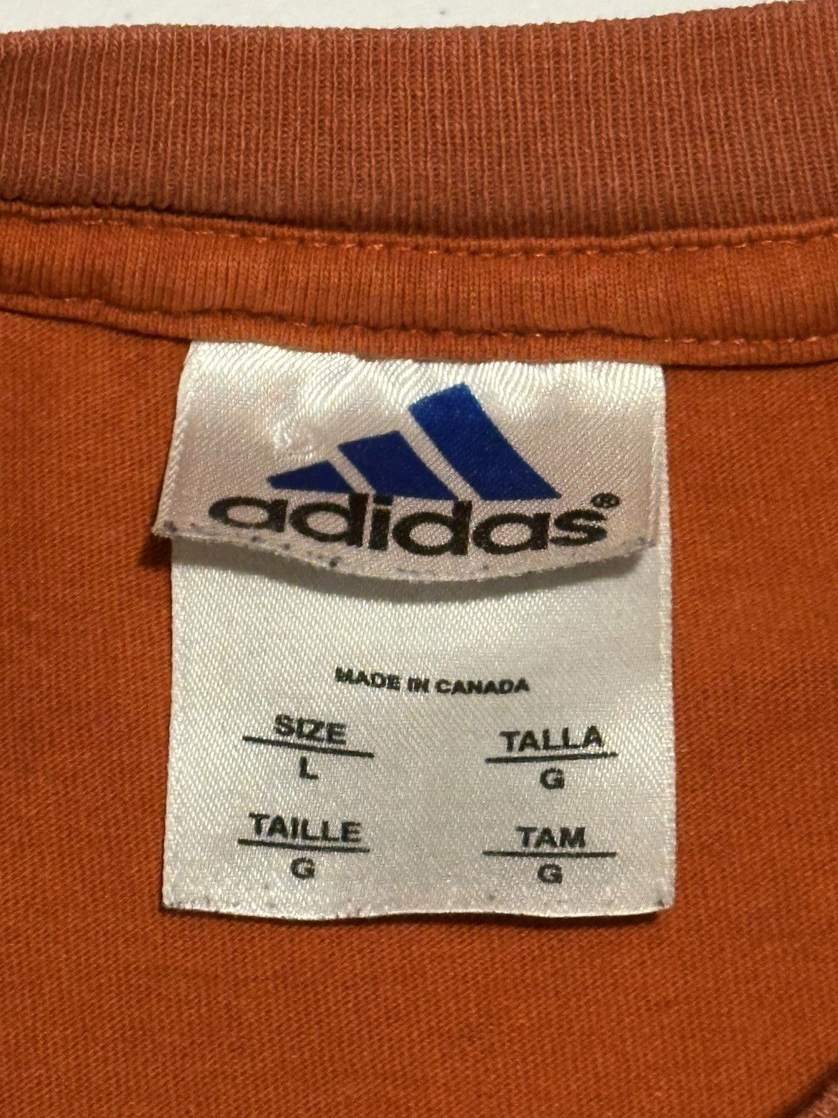 Adidas Vintage Y2K, Adidas orange long sleeve Size US L / EU 52-54 / 3 - 4 Thumbnail