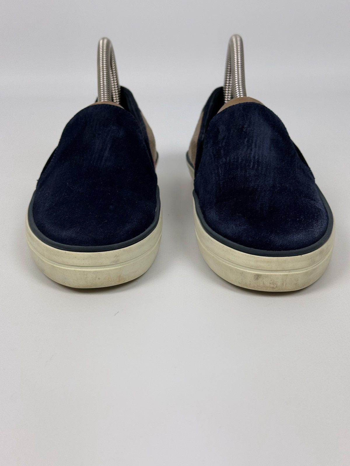 Burberry Faded Burberry Nova Check Suede Slip On Shoes Size US 5 / EU 37 - 5 Thumbnail