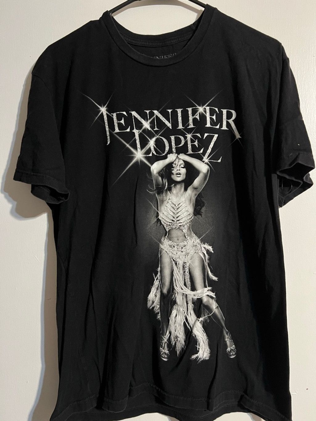 Jennifer Lopez Women's Jennifer Lopez Black & White Short Sleeve Tee L Size L / US 10 / IT 46 - 1 Thumbnail