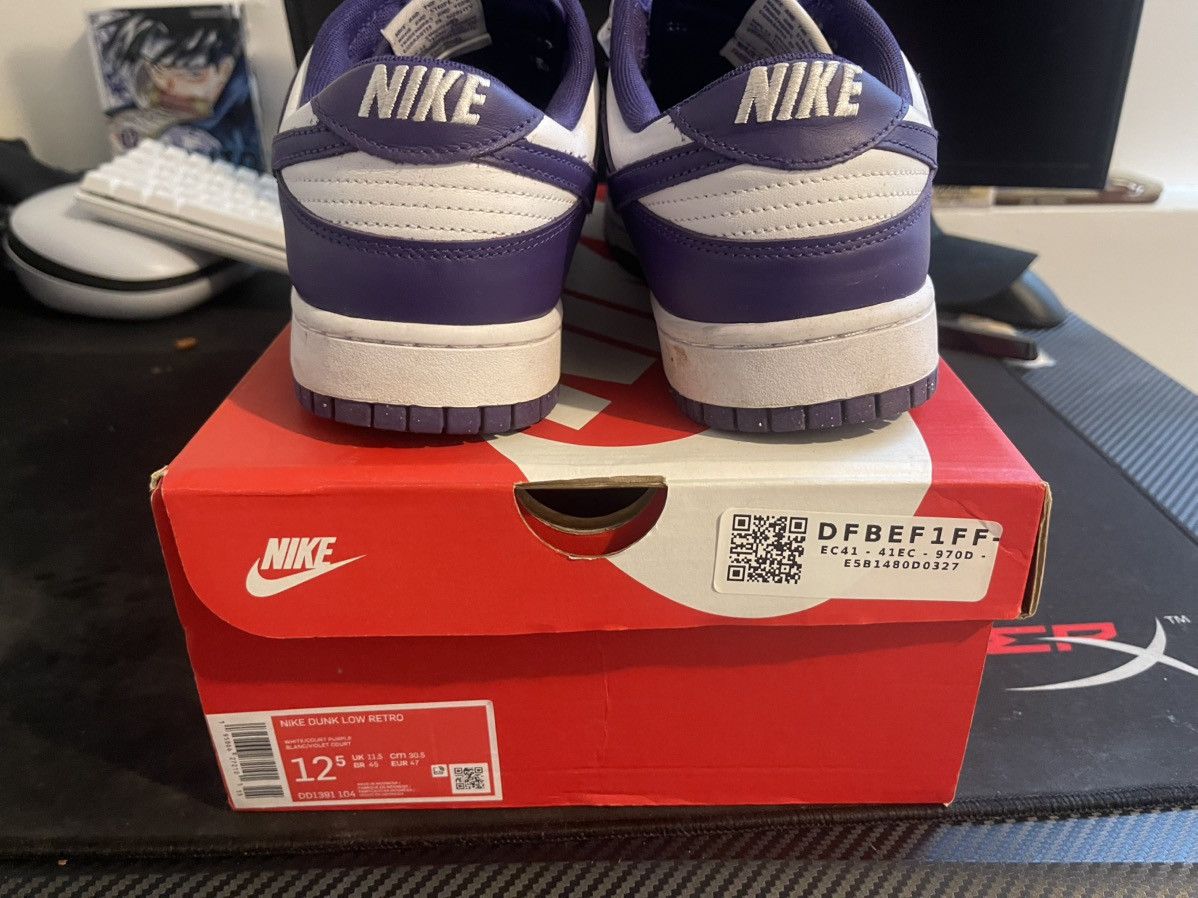 Nike Nike Dunks Championship Court Purple Size US 12.5 / EU 45-46 - 1 Thumbnail