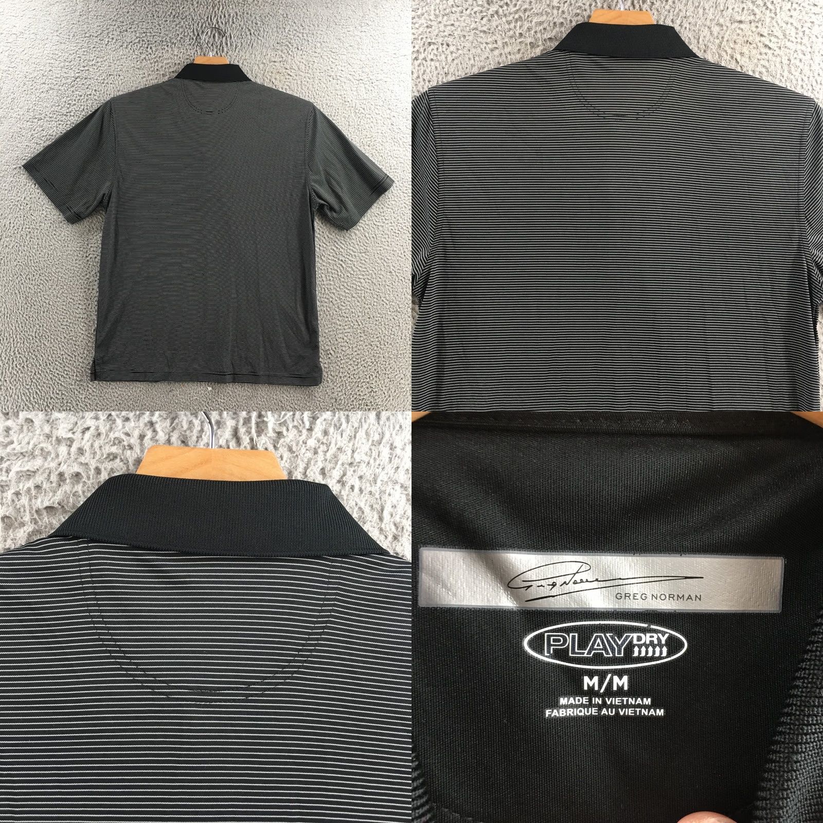 Vintage Greg Norman Shirts Mens Polo Black Short Sleeve Size US M / EU 48-50 / 2 - 8 Thumbnail