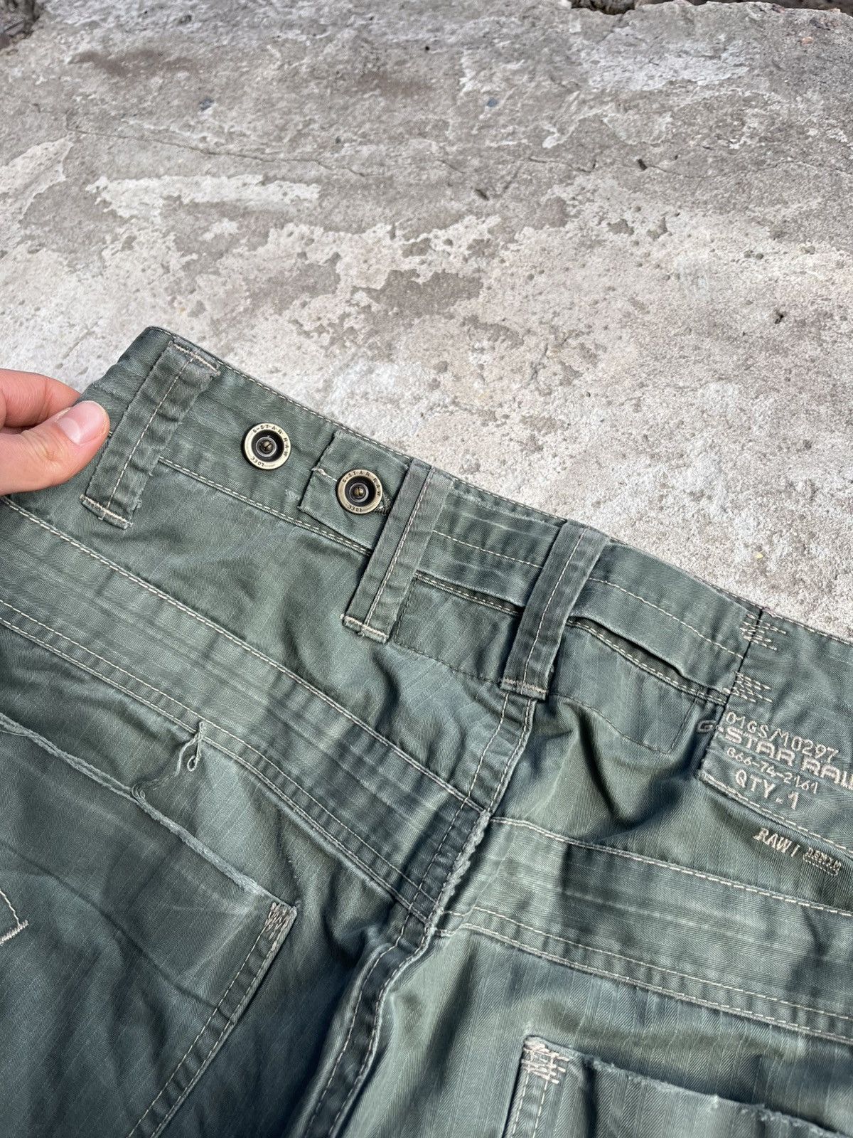G-Star Vintage G-Star Raw Big Logo Japanese Distressed Faded Pants Size US 32 / EU 48 - 18 Thumbnail