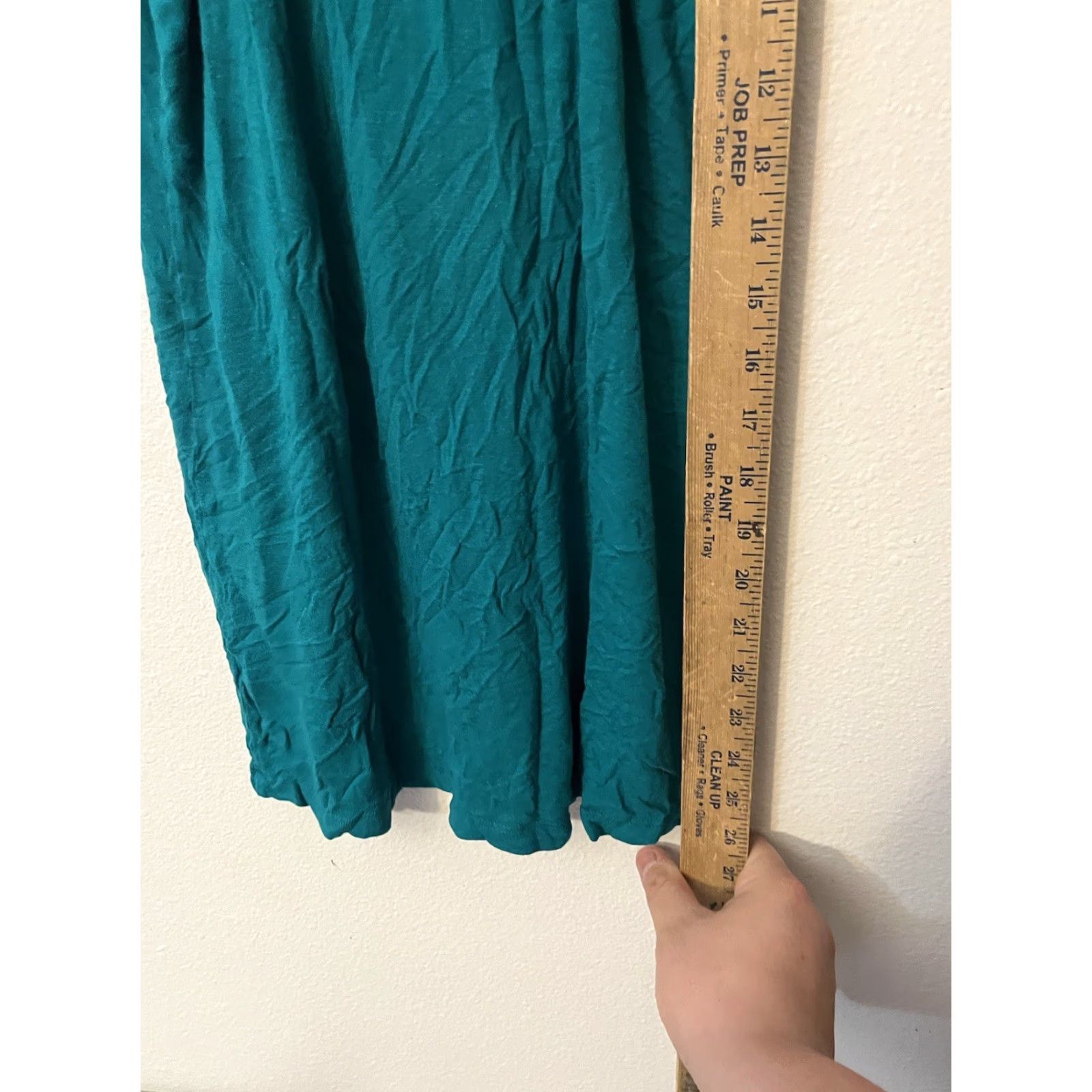 H&M VINTAGE H&M Women's Tank Top Size 2 Sleeveless Cotton Modal Teal Solid 80s Size XS / US 0-2 / IT 36-38 - 5 Thumbnail