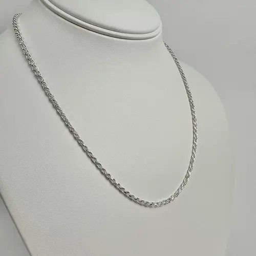 Jewelry Silver Chain Solid .925 Silver Rope Chain 2.5mm 18 Inches Size ONE SIZE - 2 Thumbnail