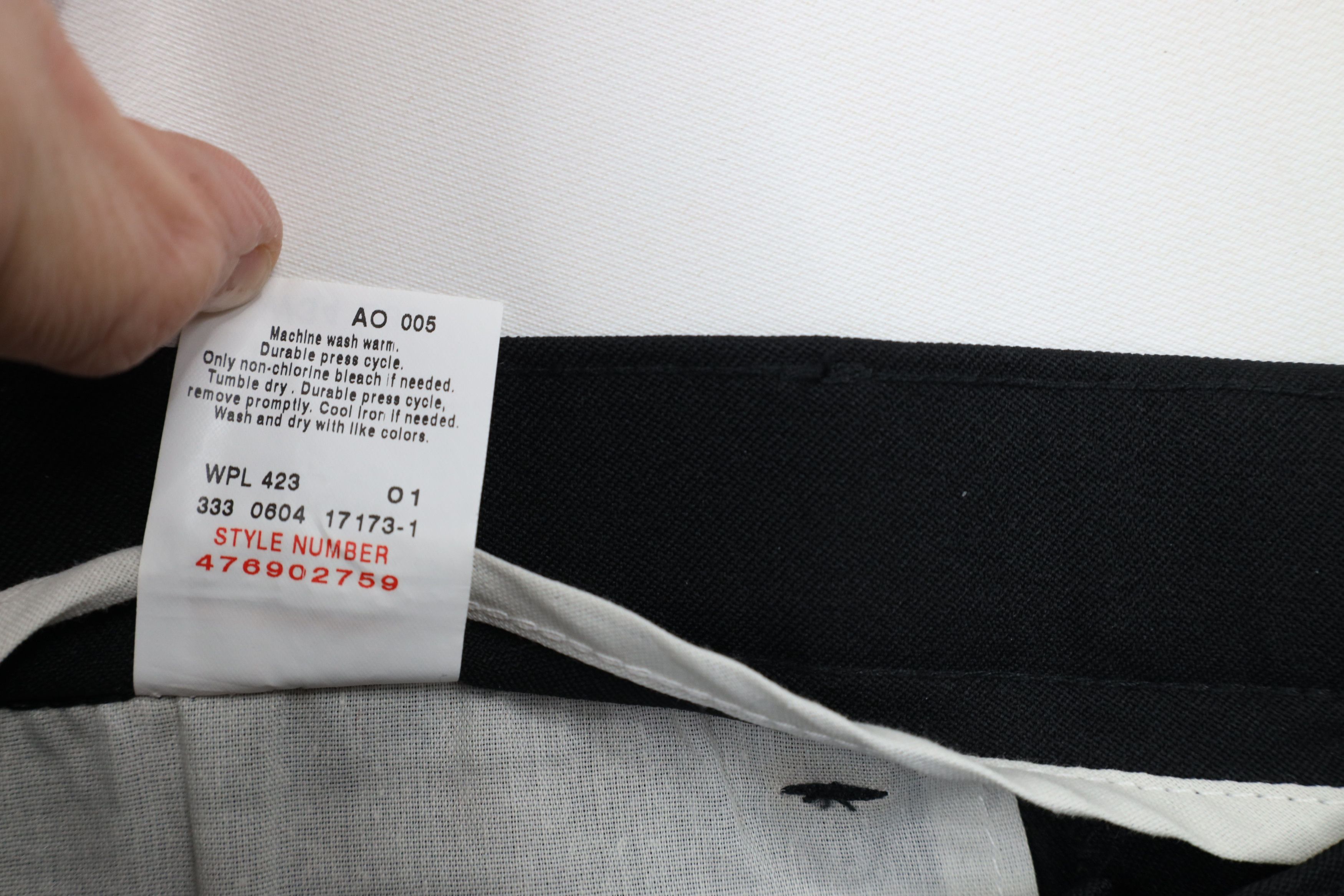 Levi's × Vintage Vintage Y2K 2004 Levis Wide Leg Chino Pants Trousers Black Size US 34 / EU 50 - 8 Thumbnail