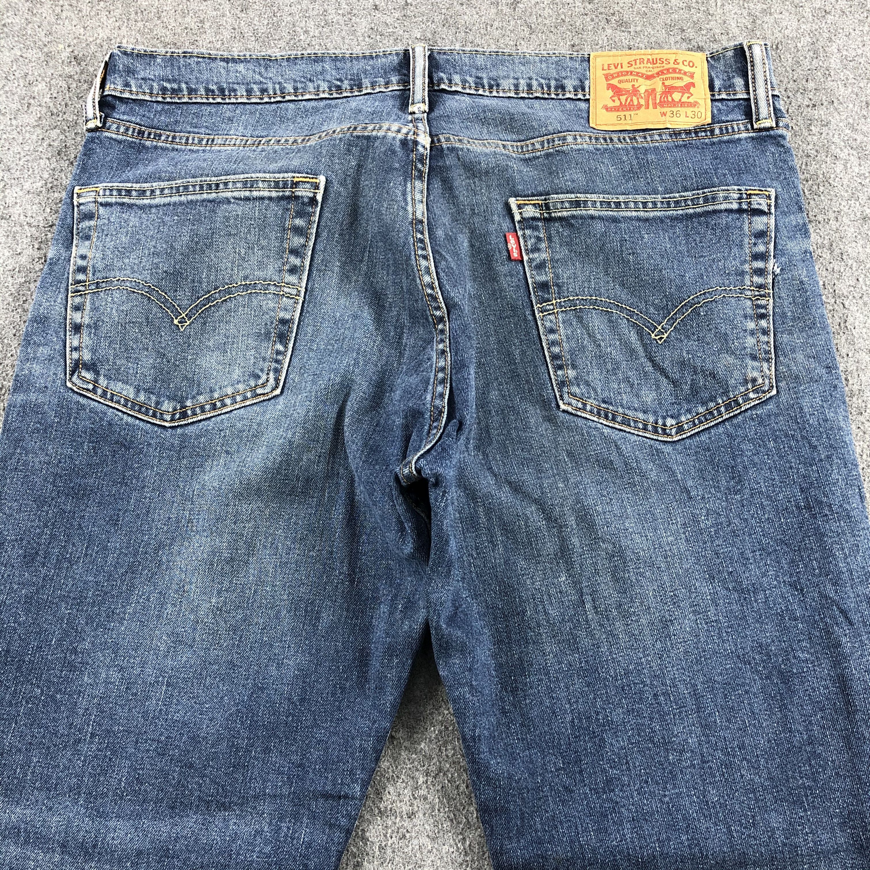 Levi's Vintage Blue Wash Levis 511 Jeans-J1588 Size US 36 / EU 52 - 4 Thumbnail