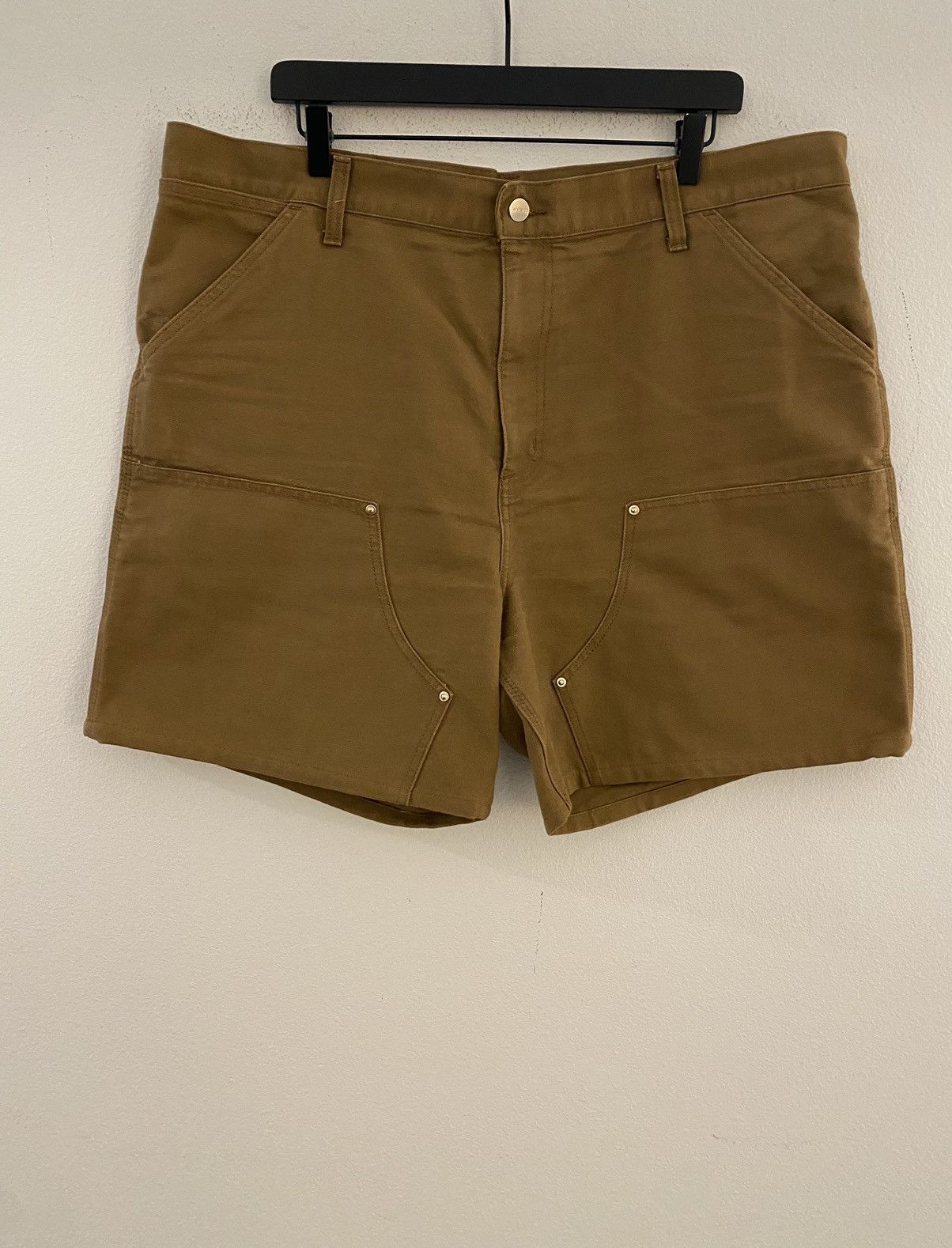 image of Carhartt Wip Double Knee Short Sz38 in Hamilton Brown, Men's