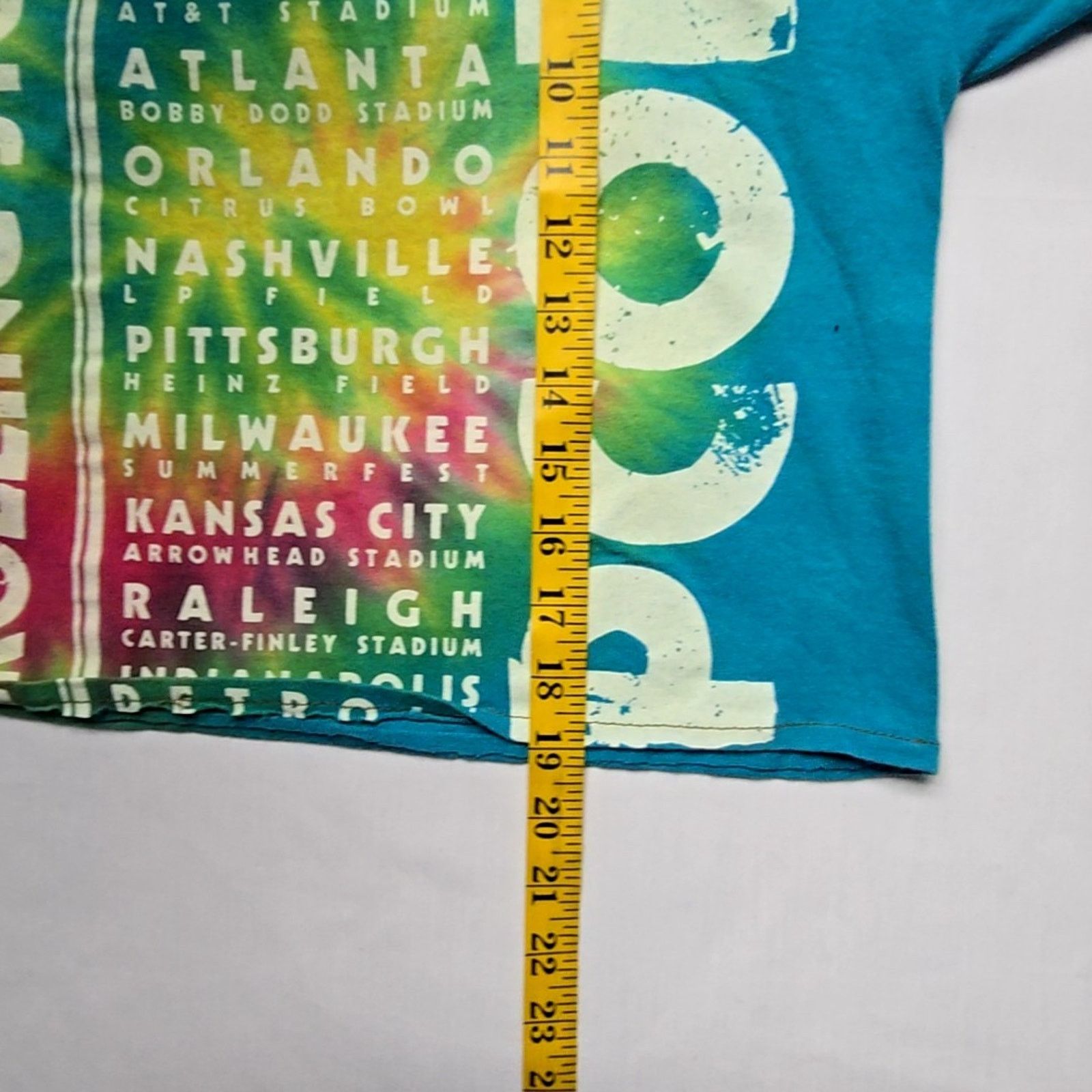 Other Rolling Stones Zip Code Tour Tie Dye Cropped Small Rock Tee Size S / US 4 / IT 40 - 7 Thumbnail