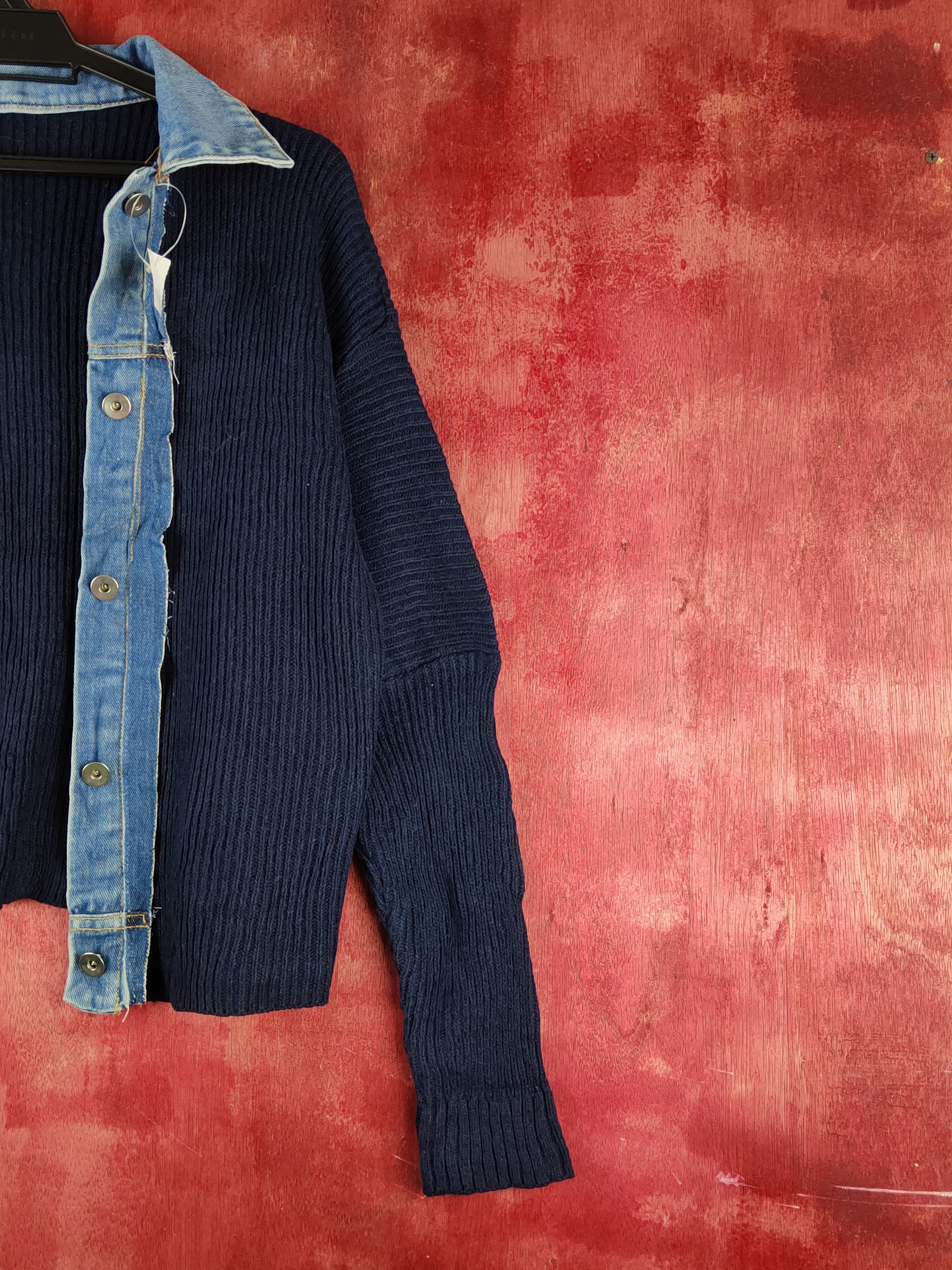 Japanese Brand Japanese Brand Dark Blue Knitwear Cardigan #S2345 Size M / US 6-8 / IT 42-44 - 5 Thumbnail