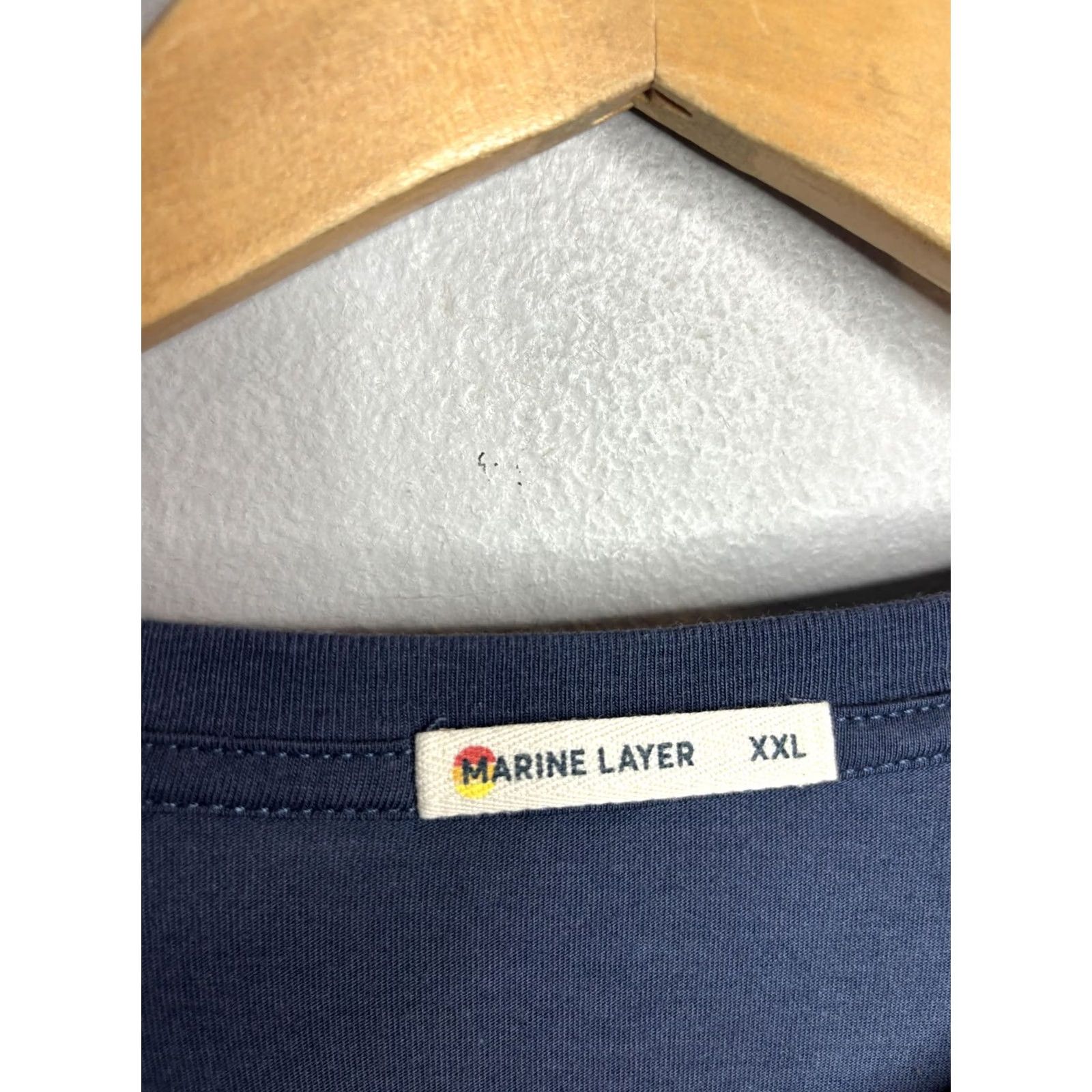 Marine Layer Marine Layer Shirt Mens 2XL Colorblock Navy White Mint Long Sleeve Crew Tee Size US XXL / EU 58 / 5 - 3 Thumbnail
